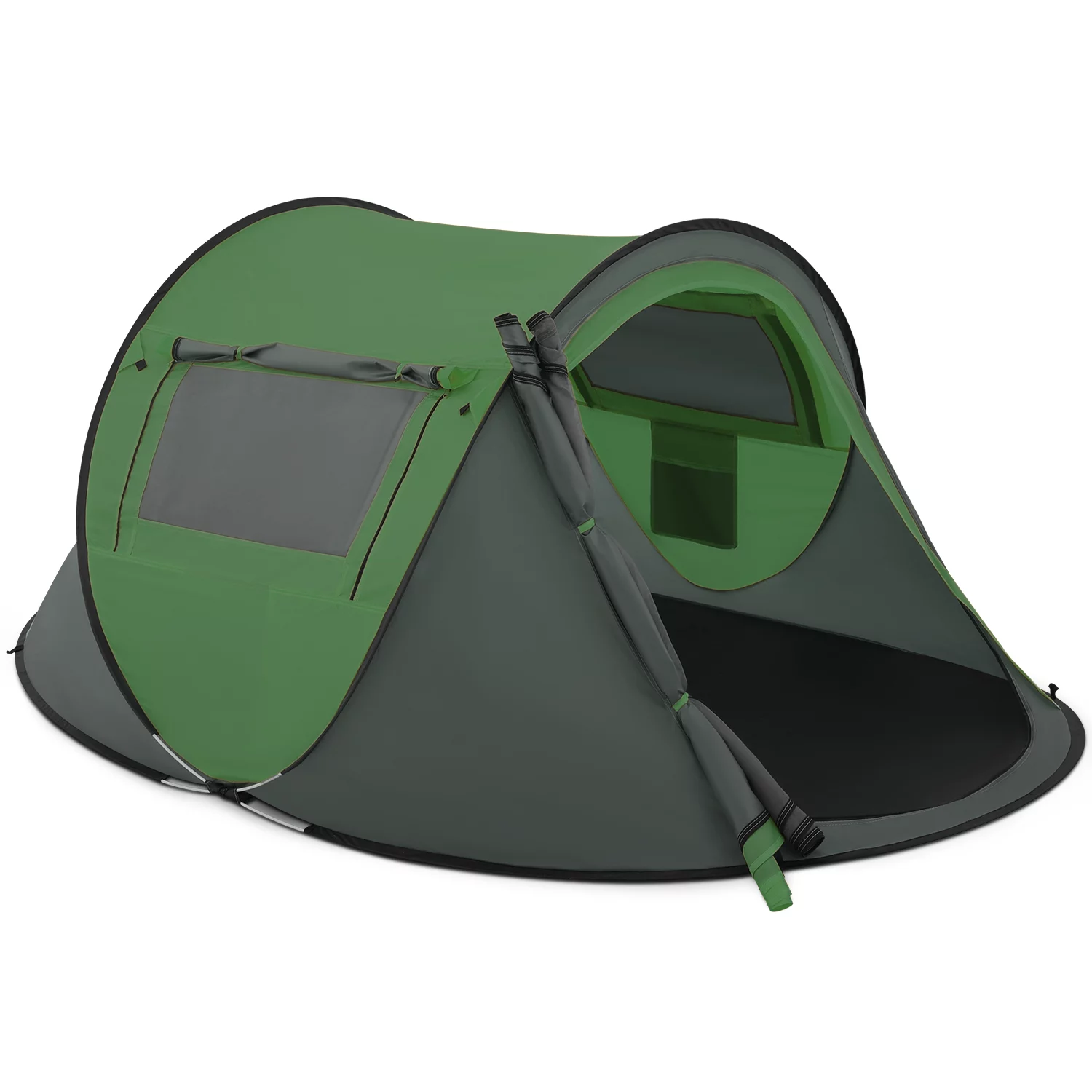 Magshion 3 Person Instant Pop Up Camping Tent, Outdoor Easy Set Up Automatic Family Travel Tent, Portable Backpacking Waterproof Shelter Tent, Blue - Womvr