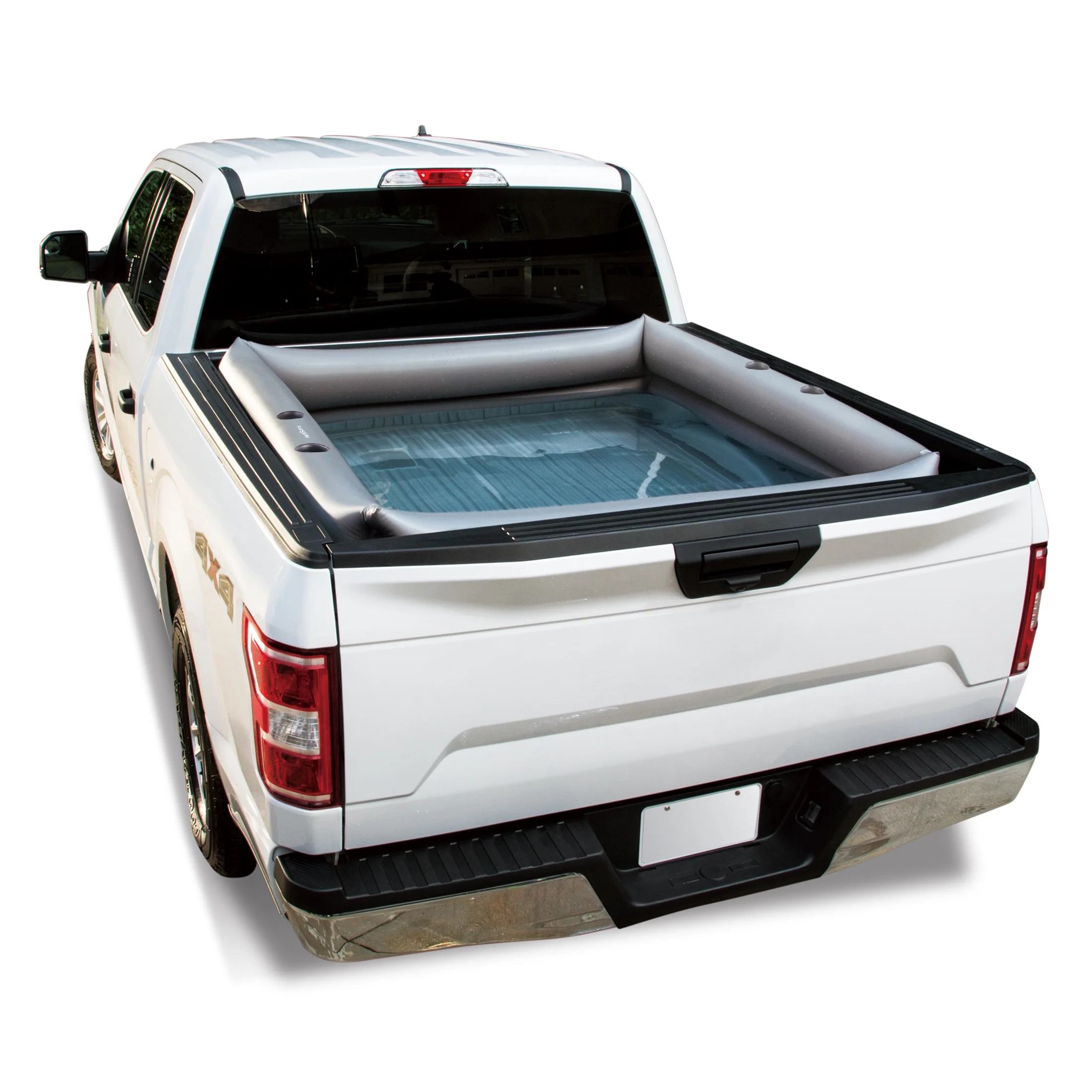 Funsicle Rectangular Truck Bed Inflatable Swimming Pool, Gray, Adults - Womvr