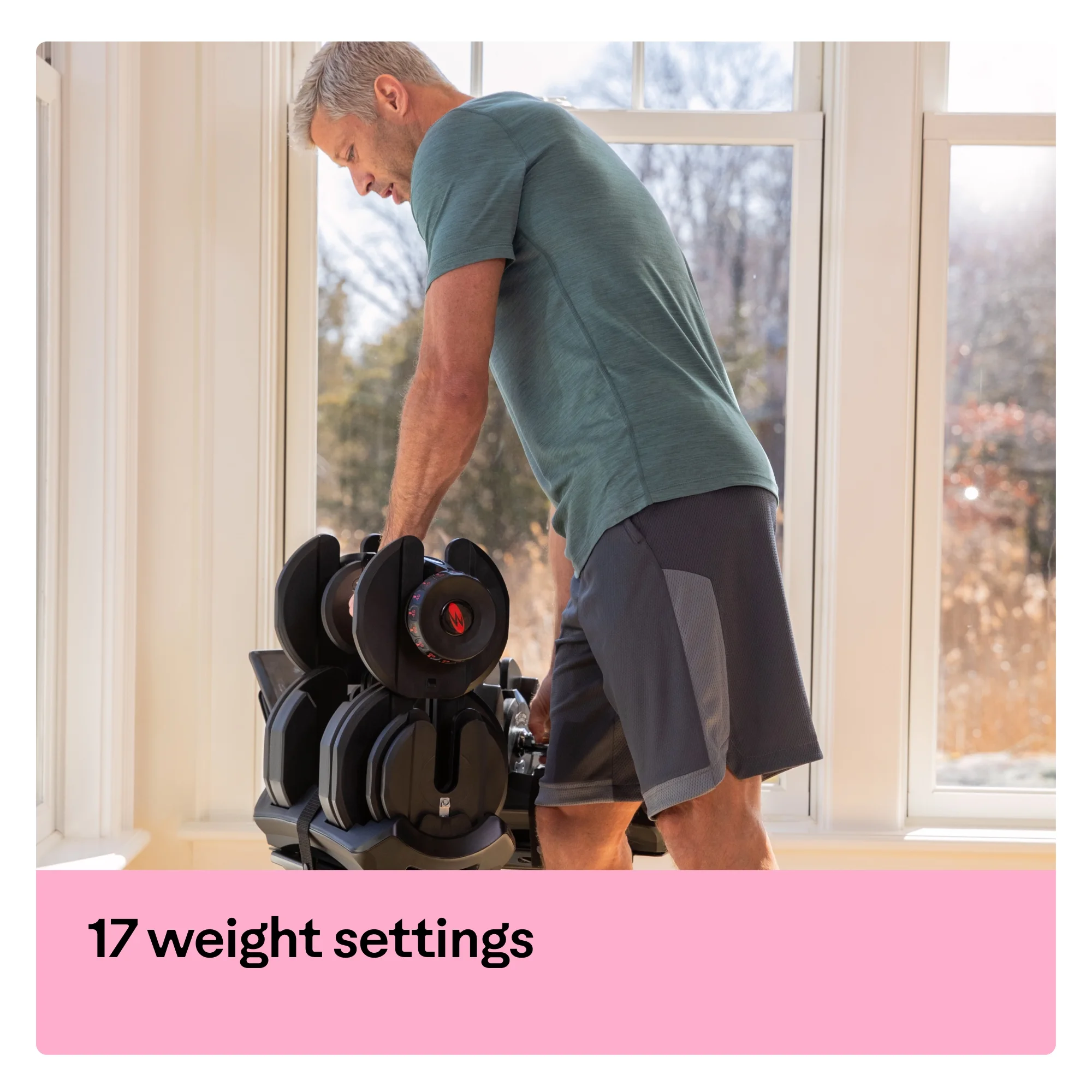 BowFlex SelectTech 1090 Adjustable Dumbbell (Single), Free 2-month JRNY Membership - Womvr