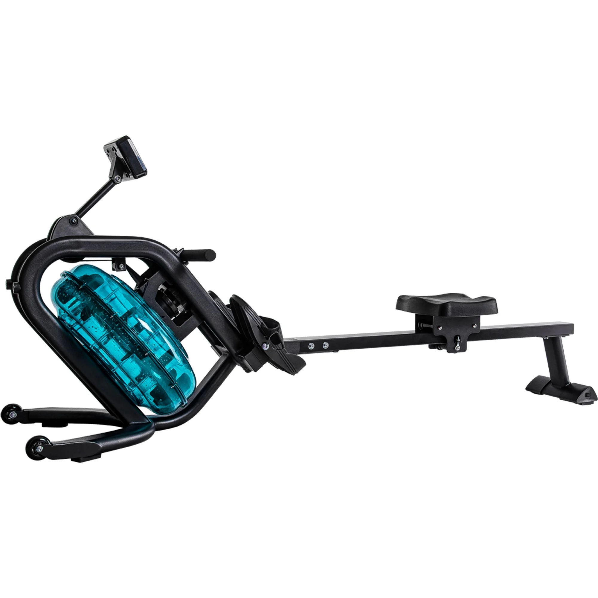 Water Rowing Machine for Home,Water Rowing Machine Rower with LCD Monitor, Exercise Workout Water Rower for Home Use - Womvr