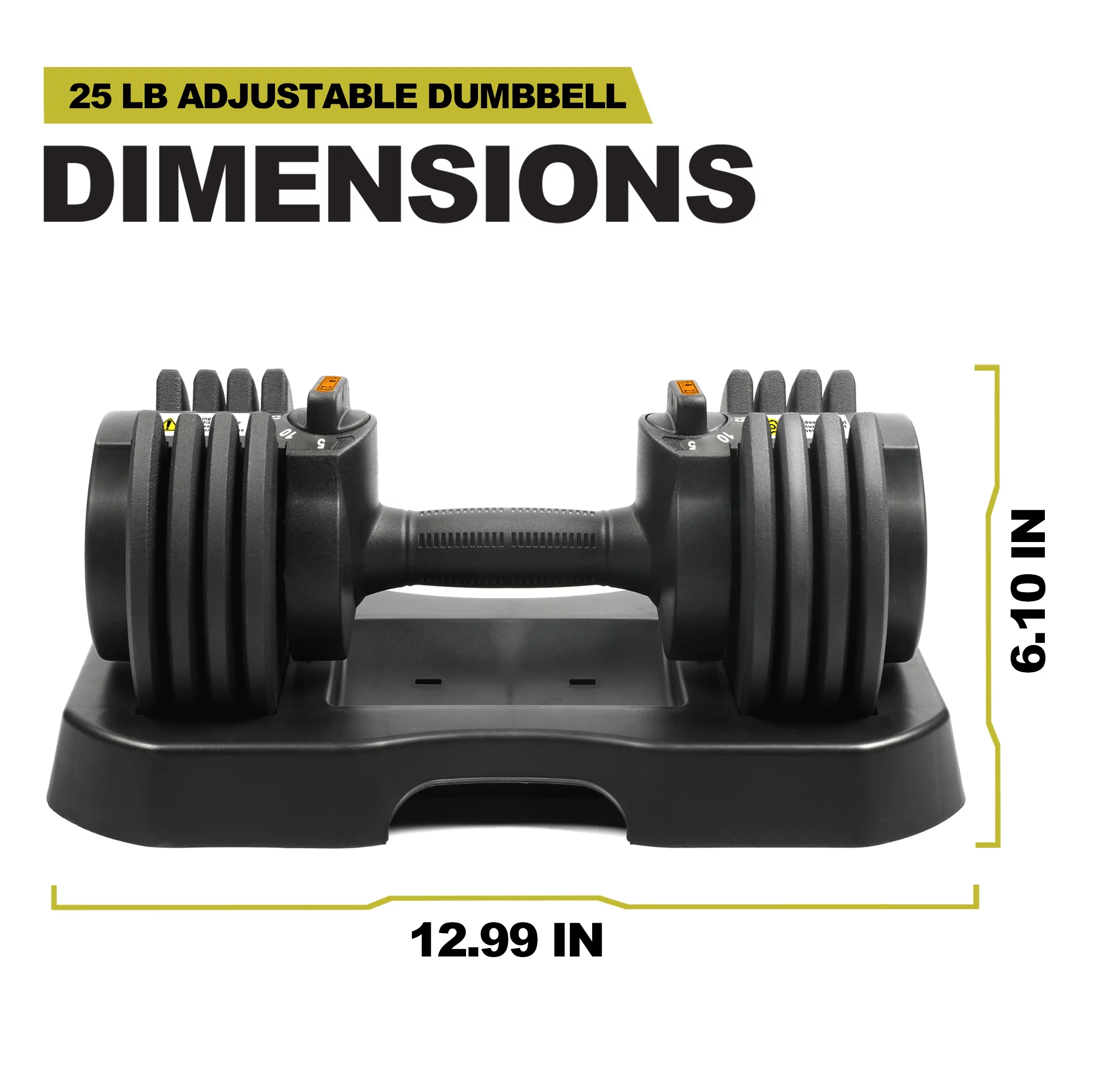 PRCTZ, 10-30lb Quick Select Adjustable Dumbbell Pair with Dumbbell Stand Combo - Womvr