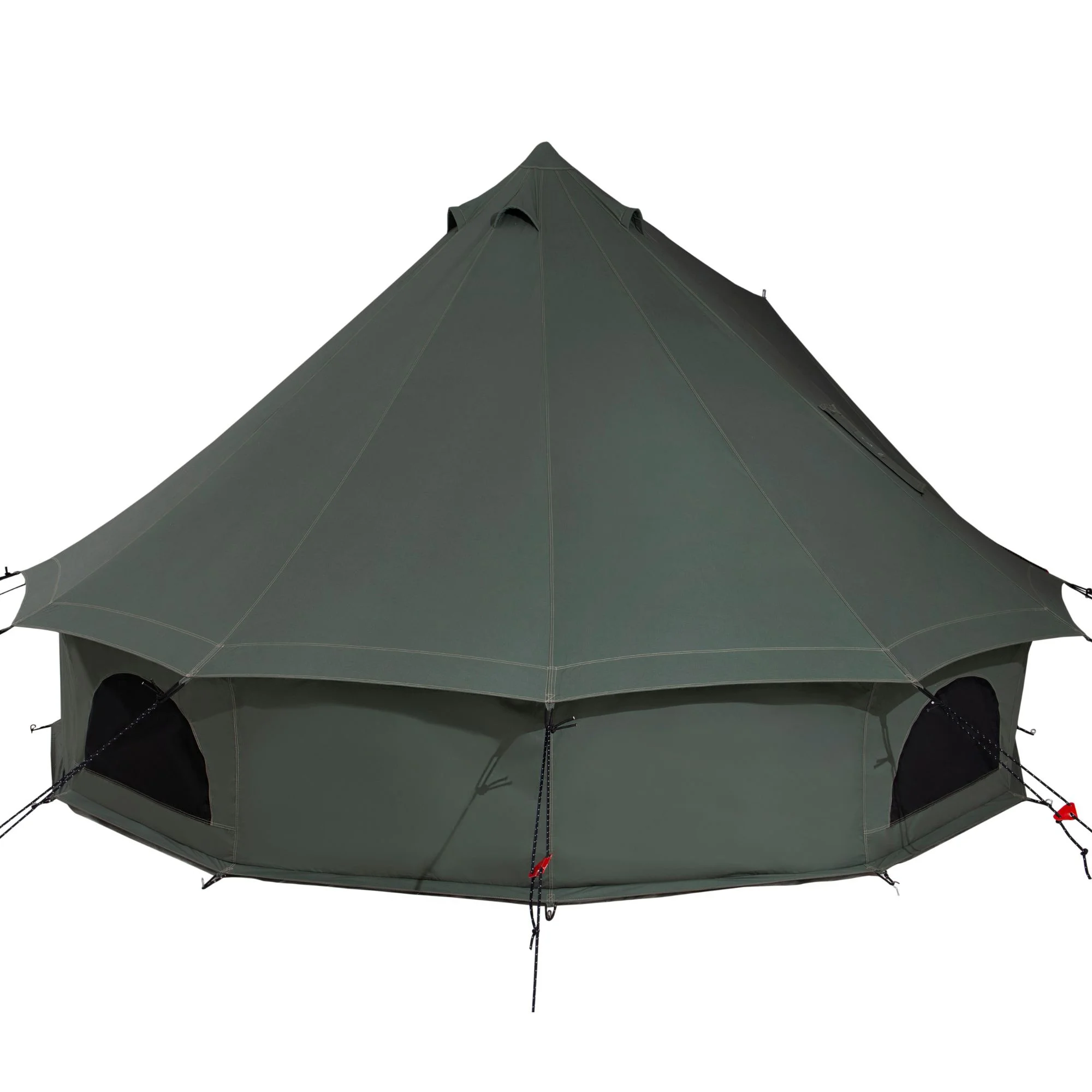 WHITEDUCK Regatta Canvas Bell Tent w/Stove Jack, Sandstone Beige, 13', Water Repellent 4-Season Camp - Womvr