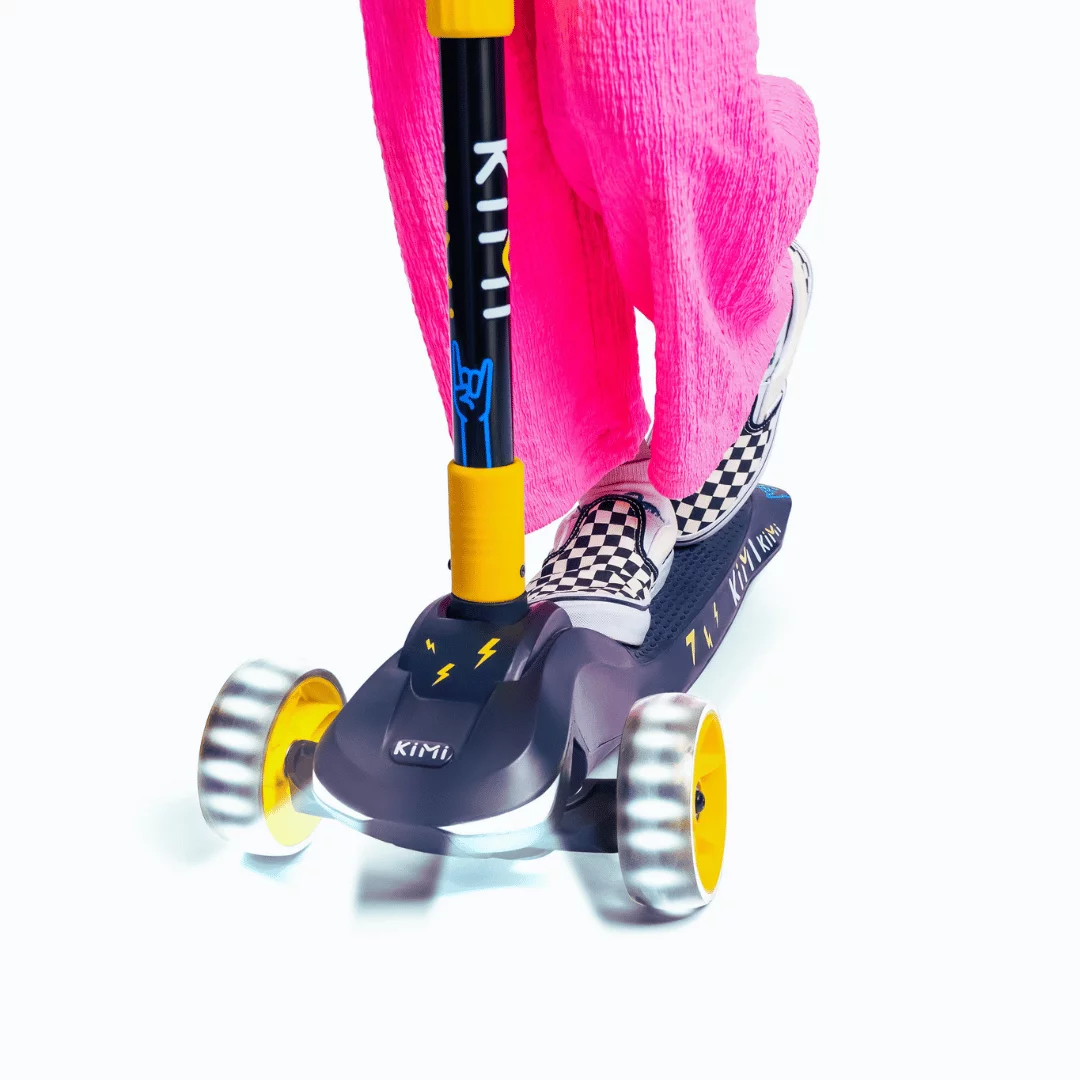 Kimi Kids 3-Wheel Electric Scooter, Ages 2-9, 5Mph, Lights, 10 Miles Range - Womvr