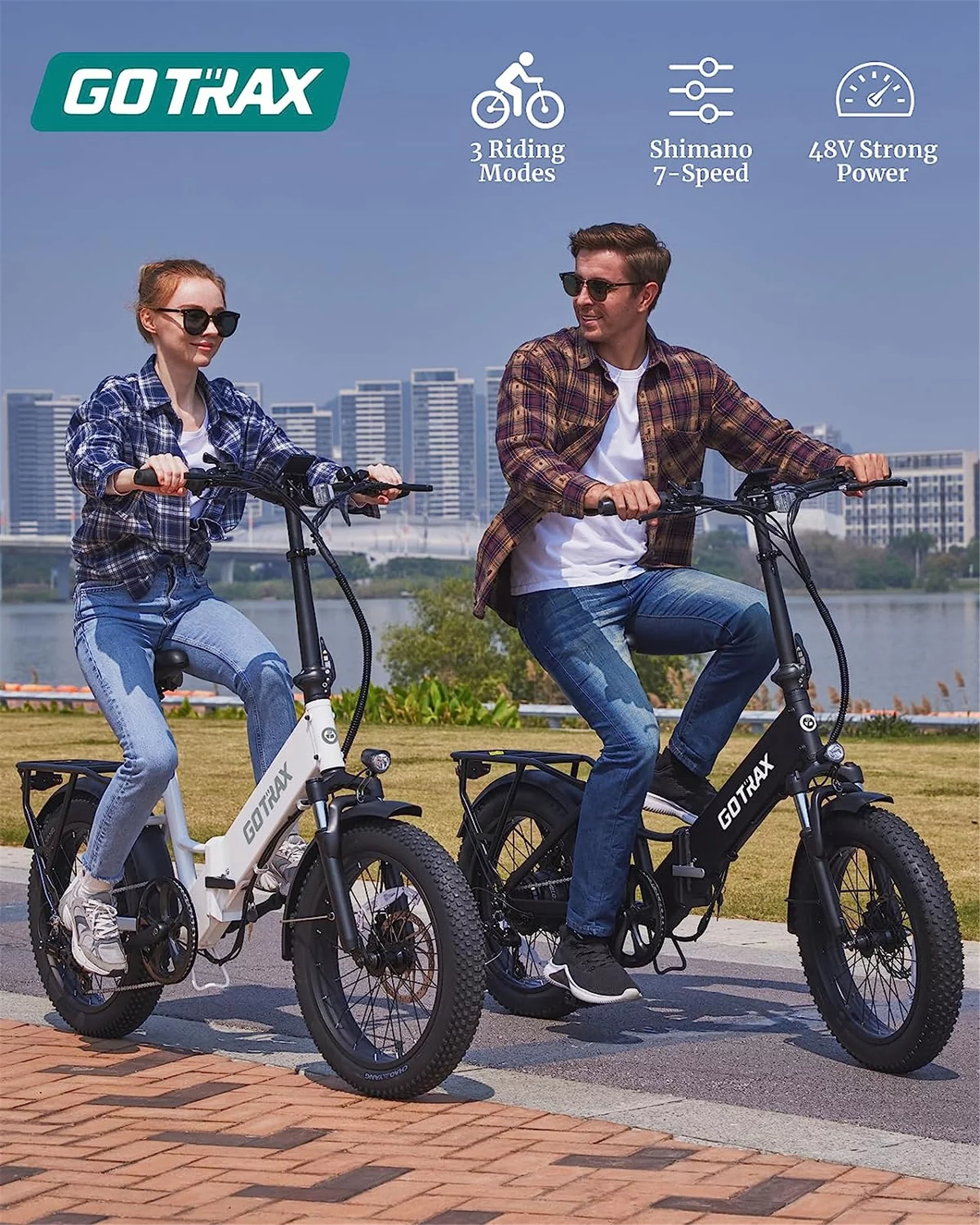 F2 Electric Bike for Adults, 500W/48V/20mph/20