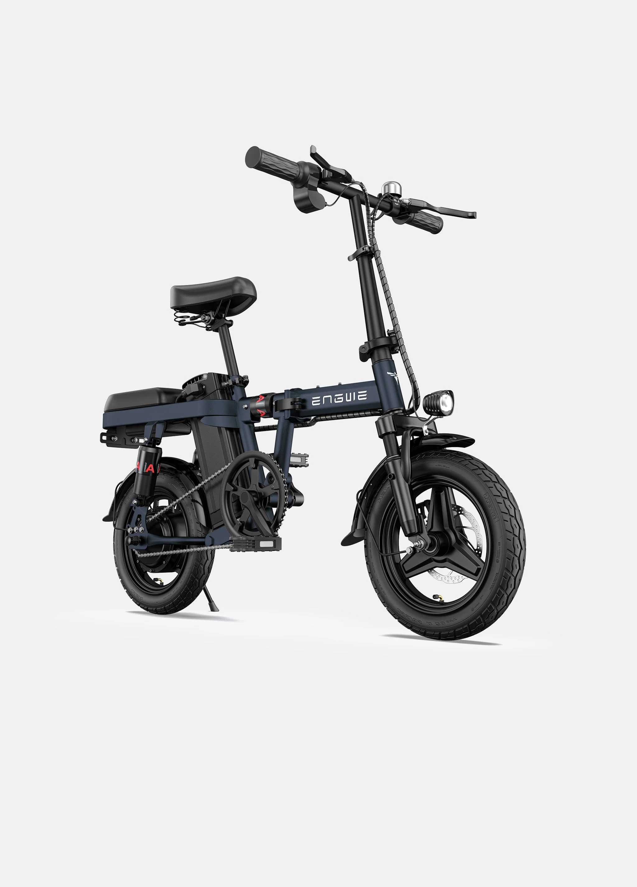 ENGWE T14 250W MINI EBIKE Fold Electric Bike 14inch Electric Bicycle 48V10A city ebike scooter, Blue - Womvr