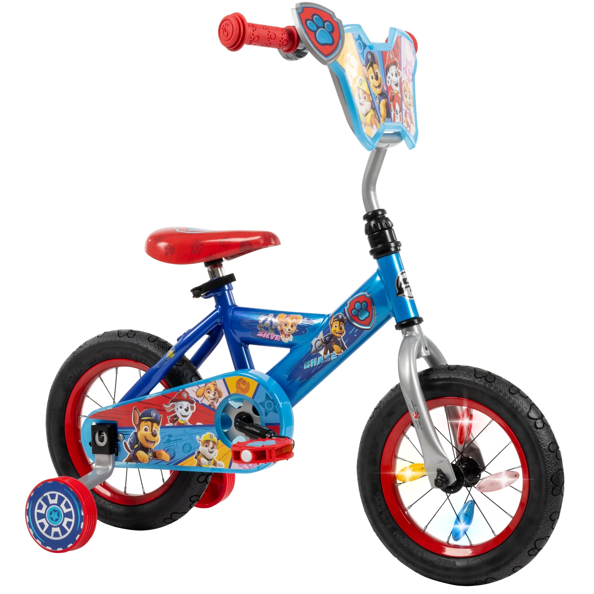 Paw Patrol 12-inch Boys' Training Wheel Bike,  Ages 3+ Years, Blue, from Huffy - Womvr