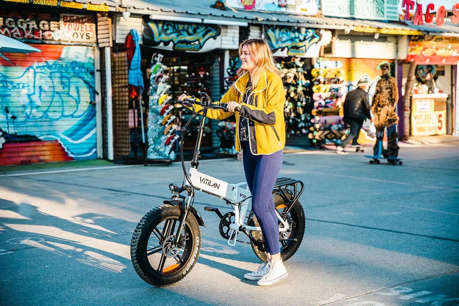 VITILAN V3 2.0 Electric Bike for Adults 750W Folding Electric Bike 20 Inch 4.0 Fat Tire Bikes Mountain Beach Snow Bike 48V 13AH Removable Battery Electric Bike - Womvr