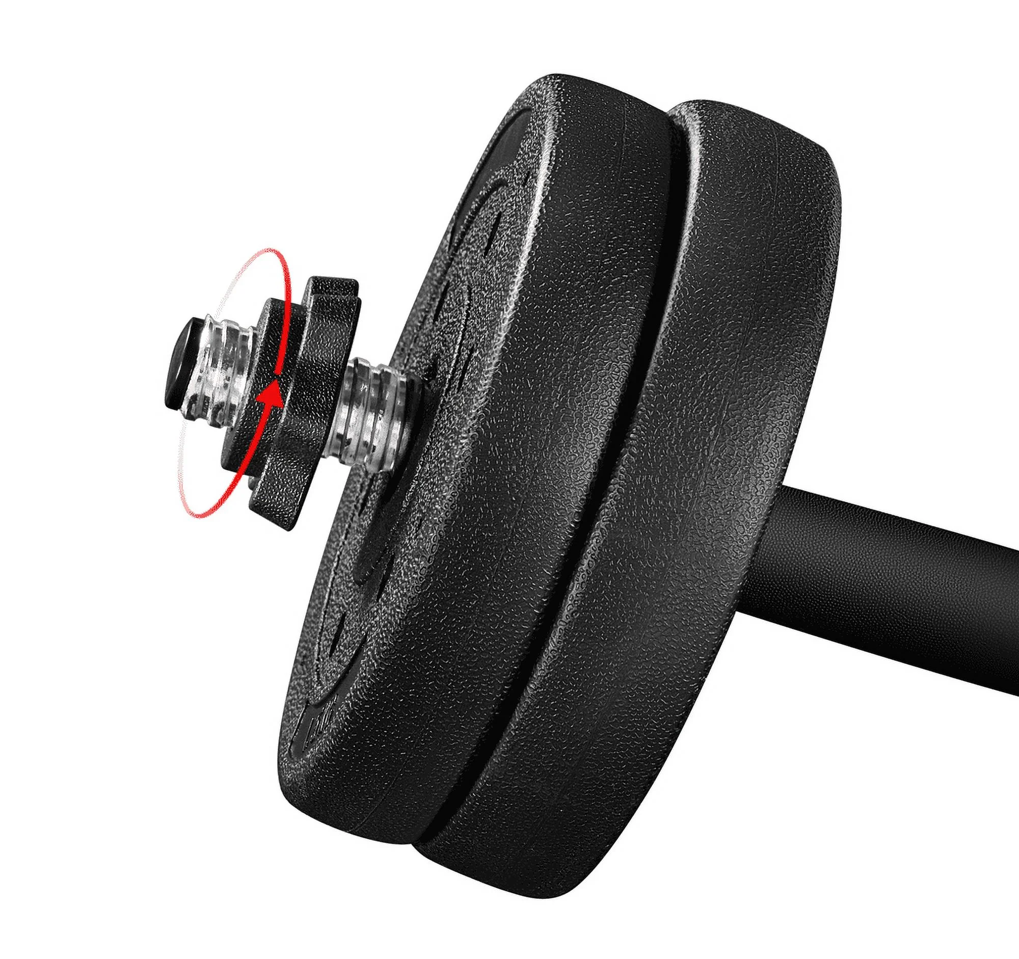Yaheetech 66LB Adjustable Dumbbell Weight Set Home Training Dumbbell Pair Lifting Black - Womvr