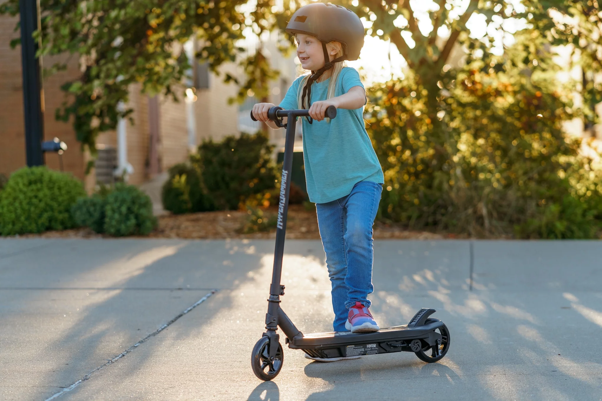 Hyper Toys 12V Jammer Electric Scooter Ride on for Kids, 10 mph Max Speed, for Ages 8+ - Womvr