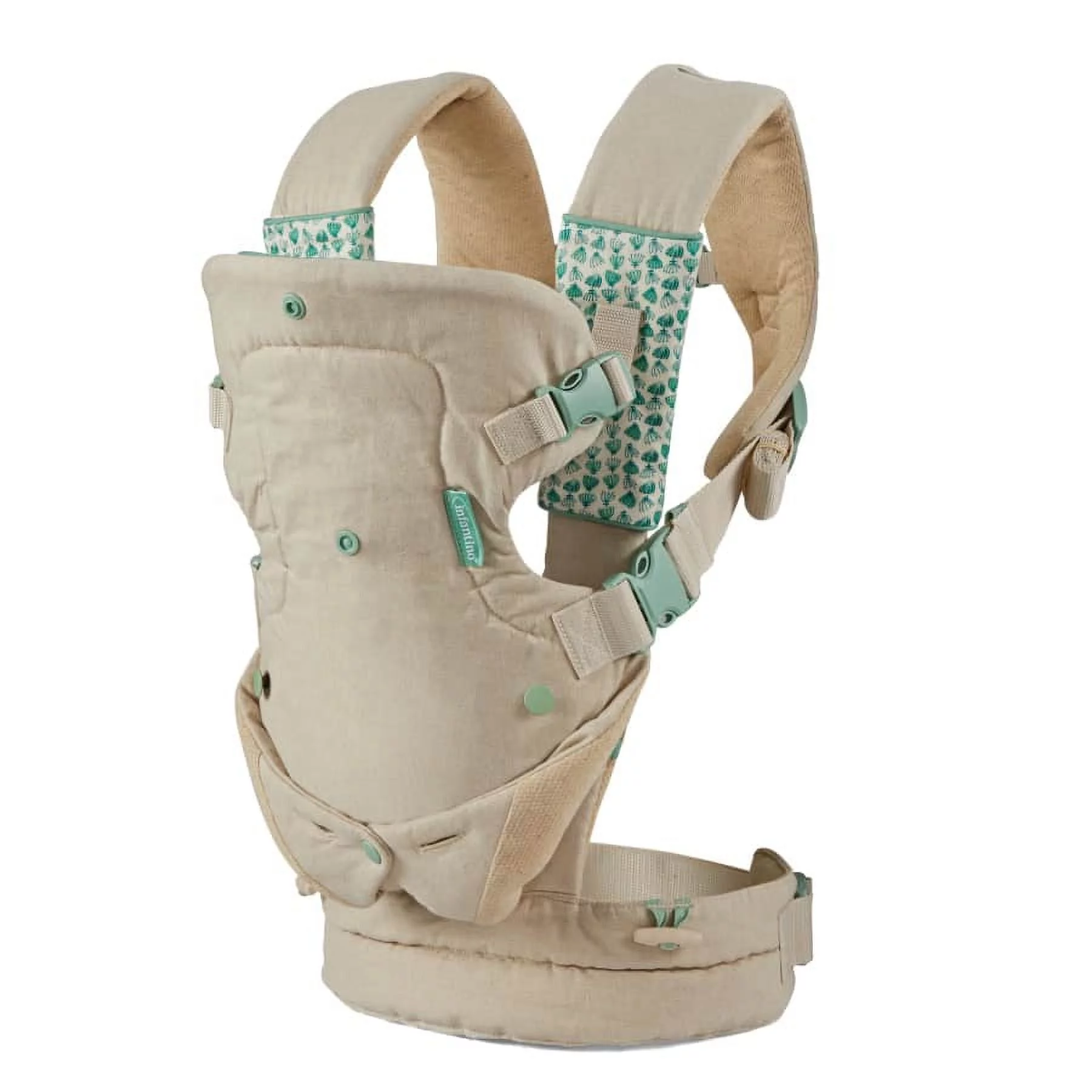 Infantino Nature & Nurture Convertible Baby Carrier, 4-Position, 8-32lbs, 0-9 Months, Sandy Tan - Womvr