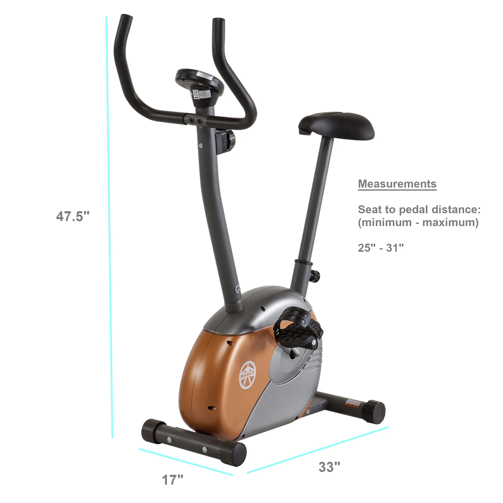 Marcy Upright Exercise Bike: ME-708 - Womvr