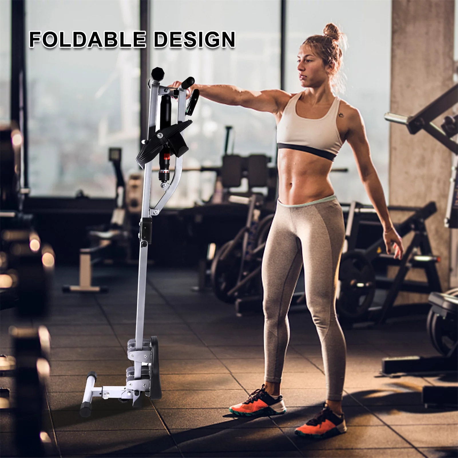 Cfowner Rowing Machine, Rower Ergometer with 12 Levels of Adjustable Resistance, 260 lbs of Maximum Load, Black - Womvr
