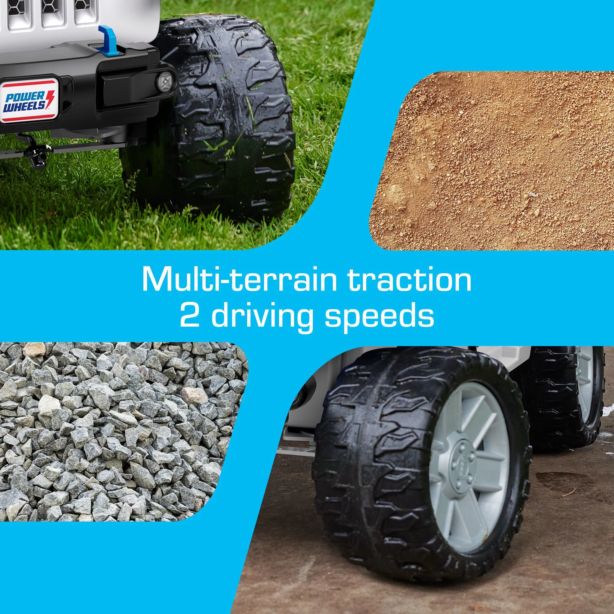 12V Power Wheels Jeep Wrangler 4xe Ride-On Toy with Sounds and Lights, Preschool Toy - Womvr