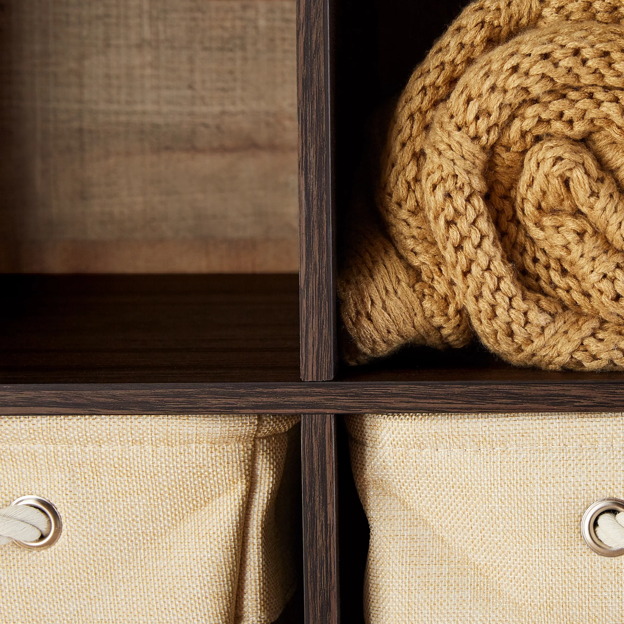 Better Homes & Gardens 9-Cube Storage Organizer, Natural - Womvr