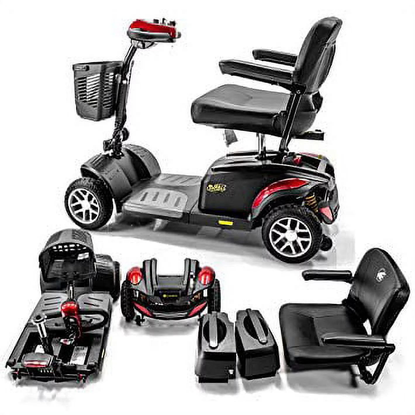 Golden Technologies Buzzaround EX Extreme Four-Wheel Disassembling Travel Mobility Scooter - Womvr