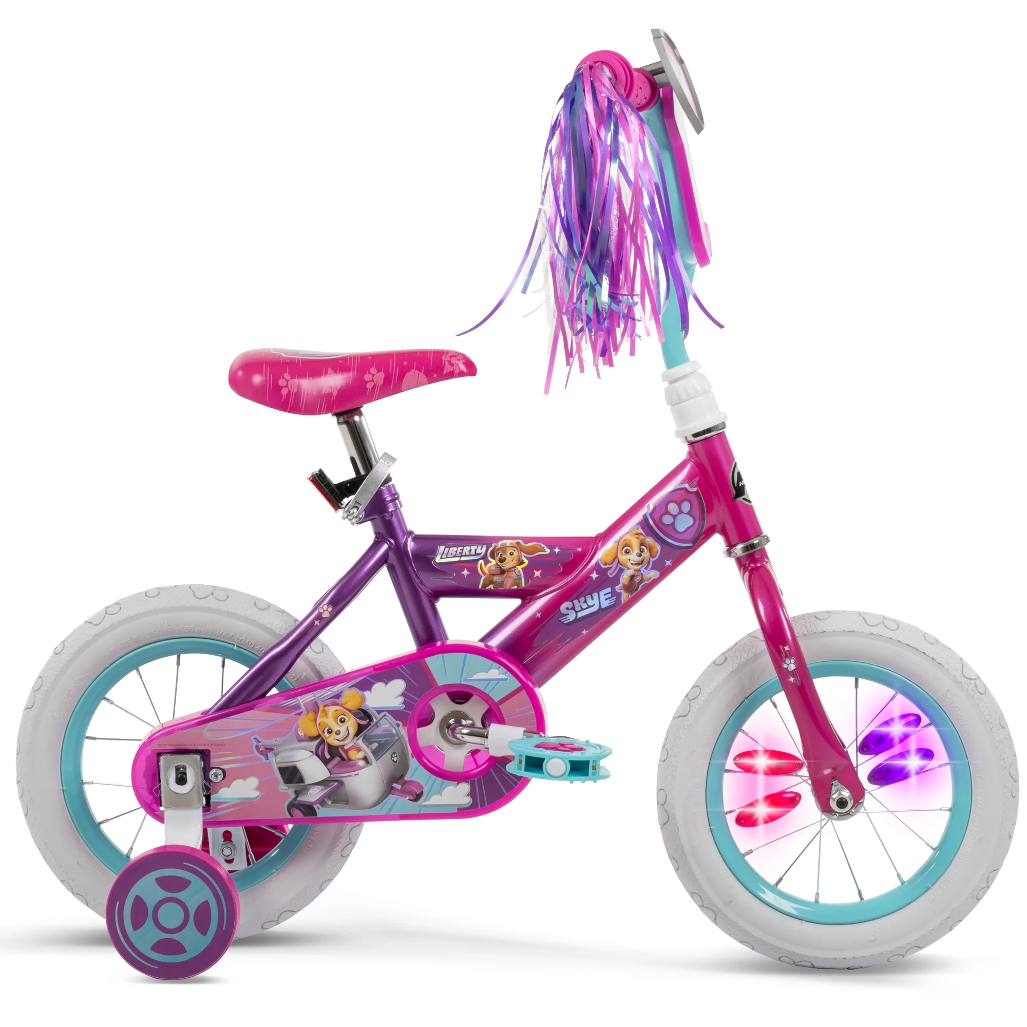 Paw Patrol 12-inch Girls' Training Wheel Bike, Ages 3+ Years, Pink, from Huffy - Womvr