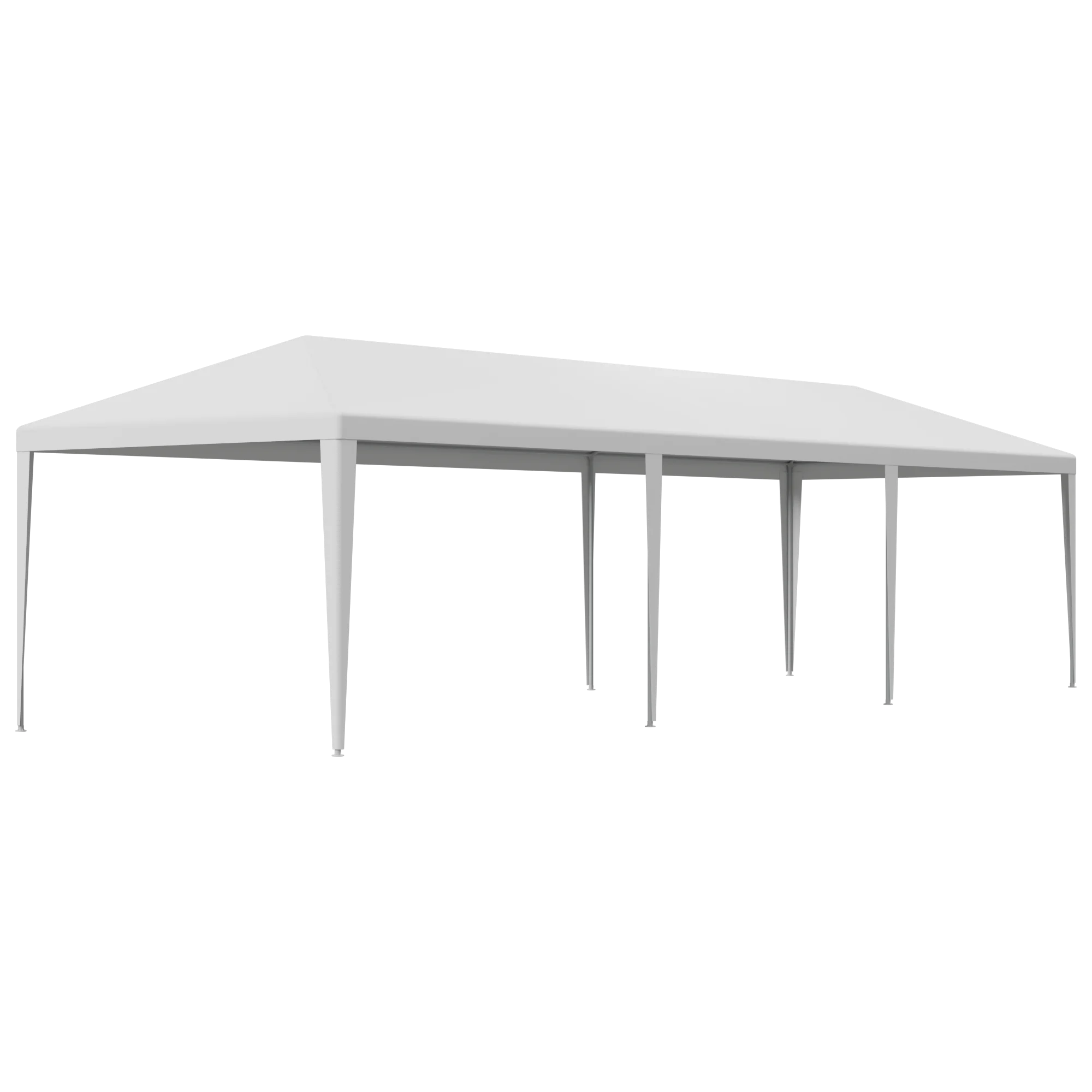 ZENY Wedding Party Tent Gazebo Canopy 6 Window-Walls with 2 Walls 10 x 30', White - Womvr