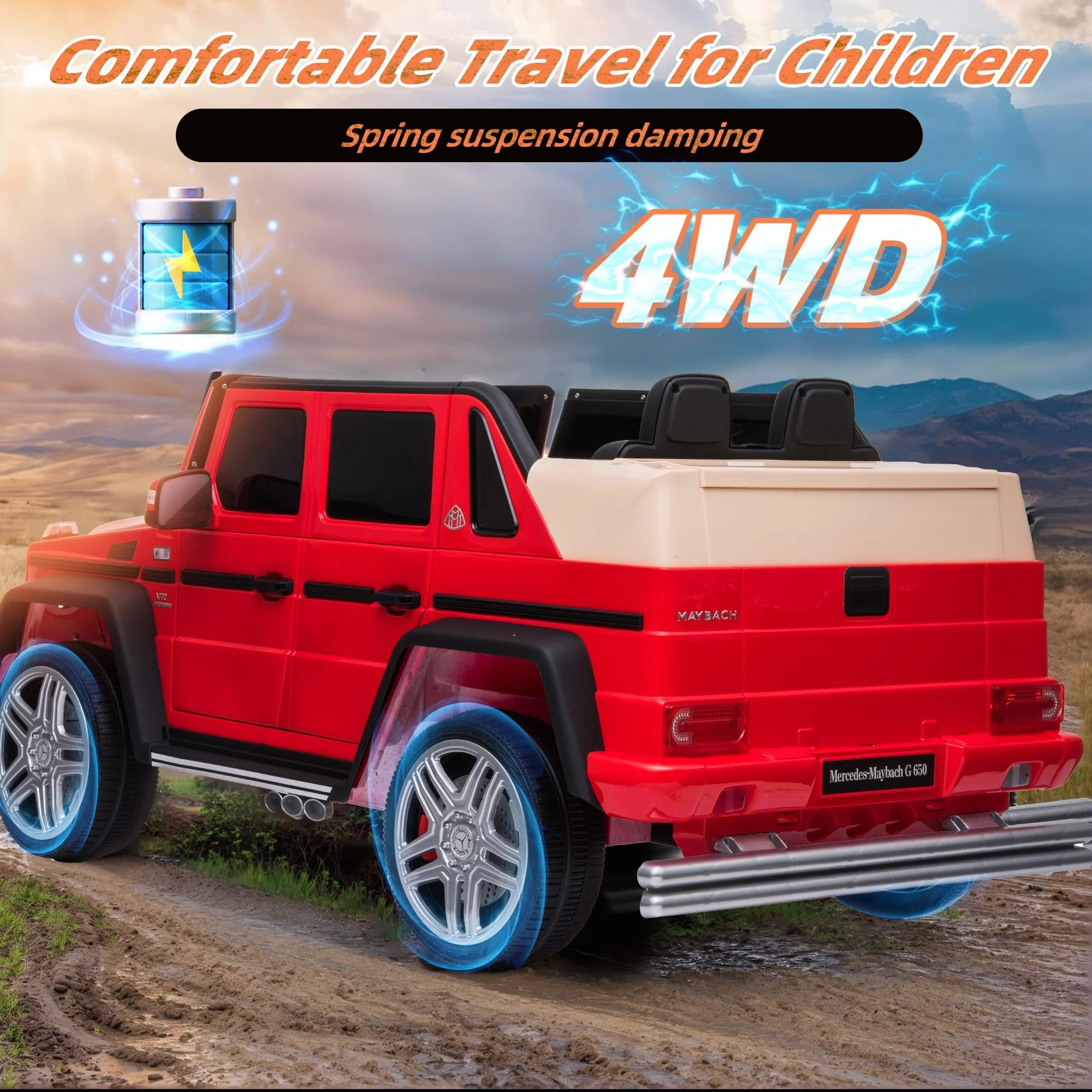 24V Ride on Car with Remote Control for Kids Mercedes Benz Ride on Car Toy for Boys and Girls 3-6 Years Old, Electric Vehicle, Bluetooth, LED Light, White - Womvr