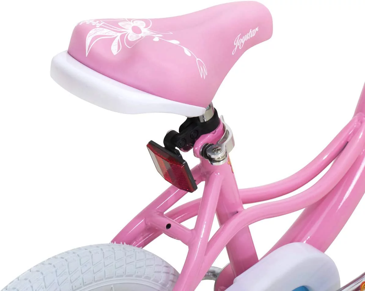 JOYSTAR Fairy Girls Bike for Toddlers and Kids Ages 5-9 Years Old Kids, 18 inch Wheels .Training Wheels Included,Pink - Womvr