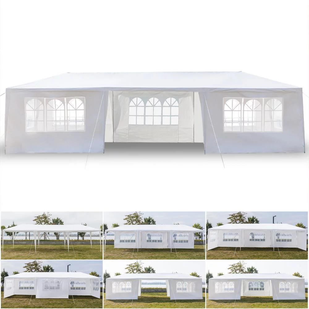 UBesGoo 10' x 10' Canopy Waterproof Party Tent Practical Outdoor Tent for Parties White - Womvr