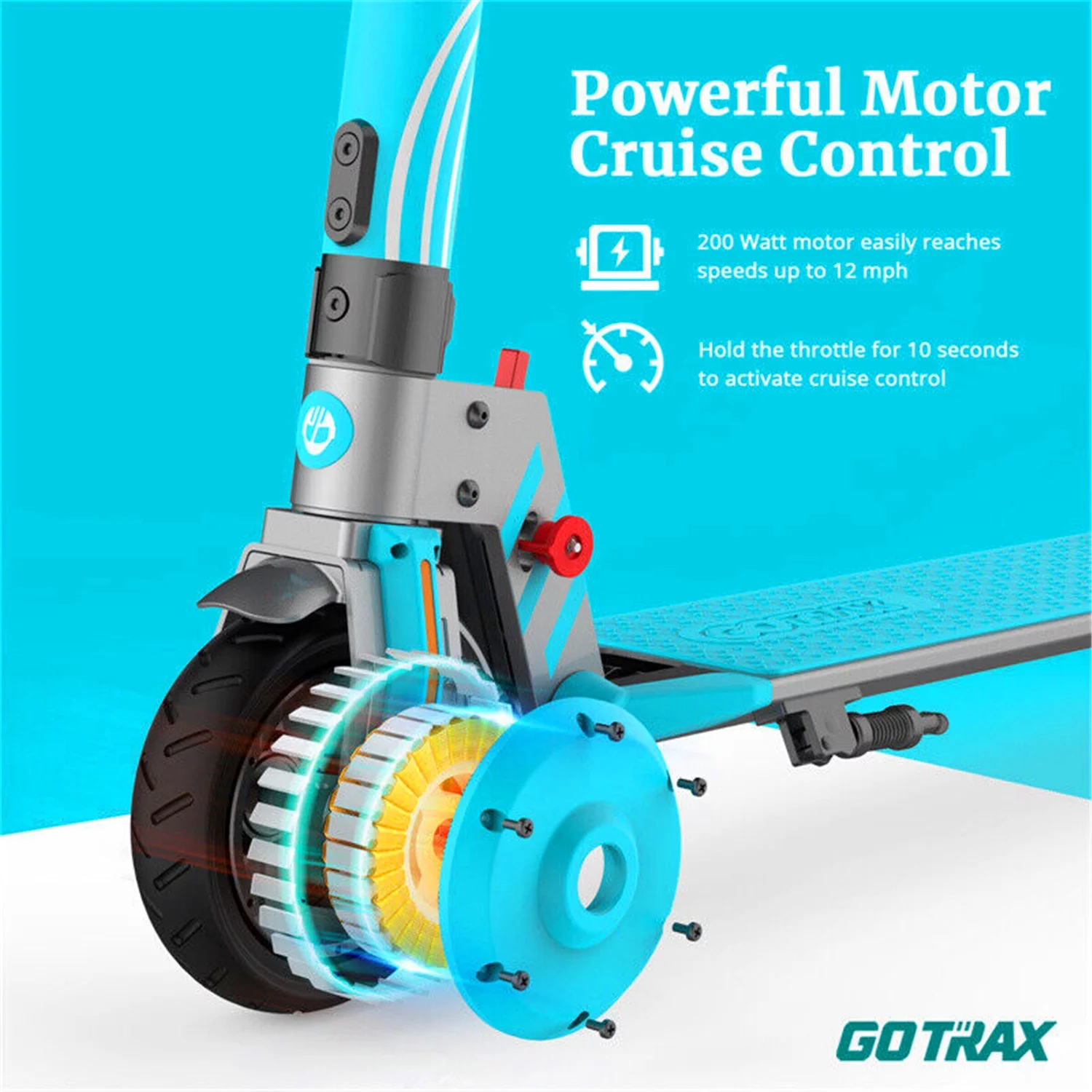 GOTRAX Vibe Electric Scooter for Kids Teens 8-15, 250W 6.5