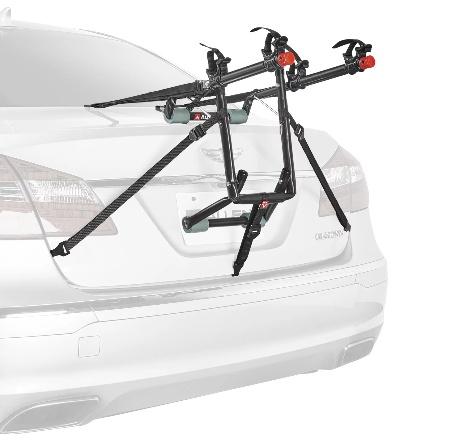 Allen Sports Deluxe 2-Bicycle Trunk Mounted Bike Rack Carrier, model 102DN, 35 lbs per bike capacity - Womvr