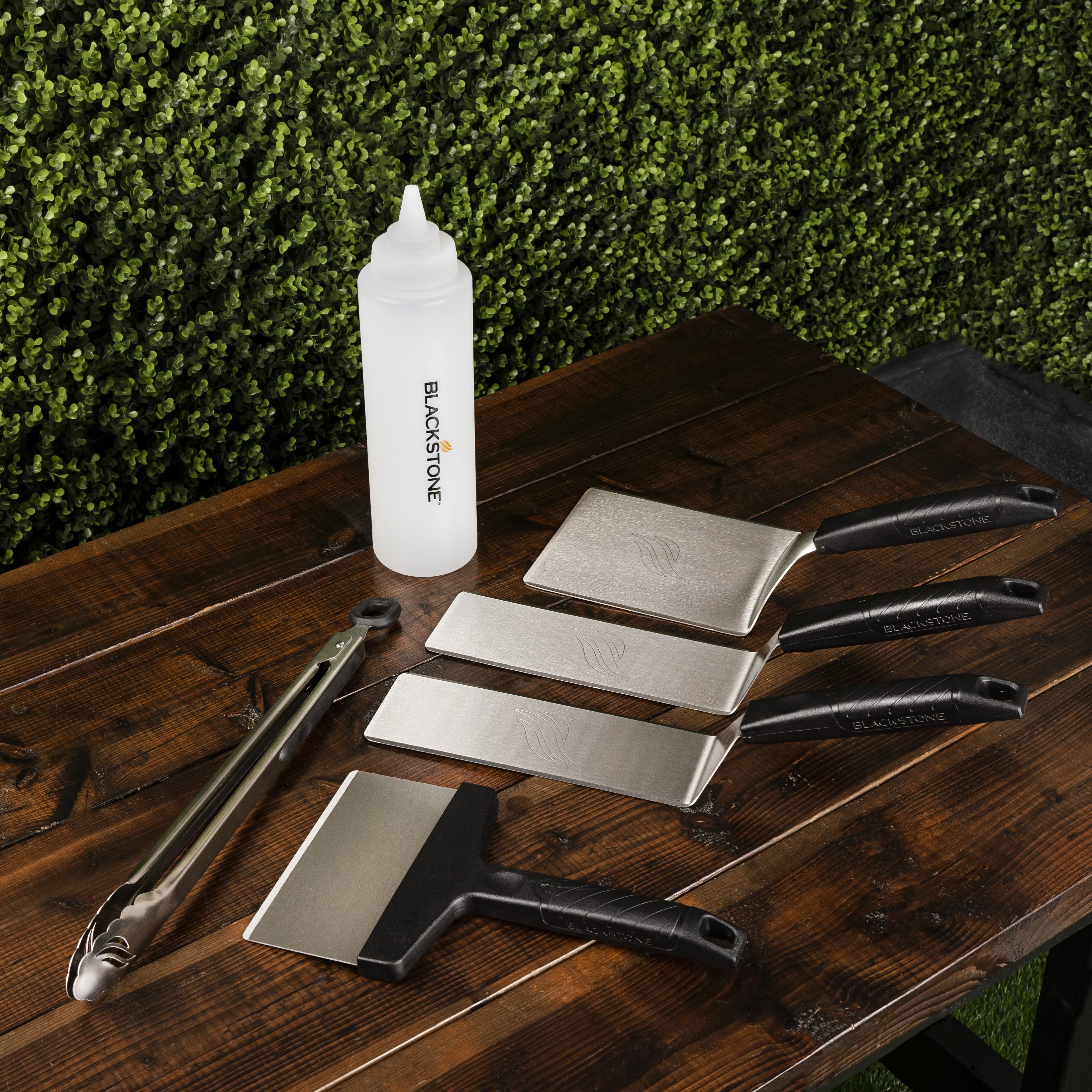 Blackstone Deluxe Stainless Steel 6-Piece Spatula Griddle Set - Womvr