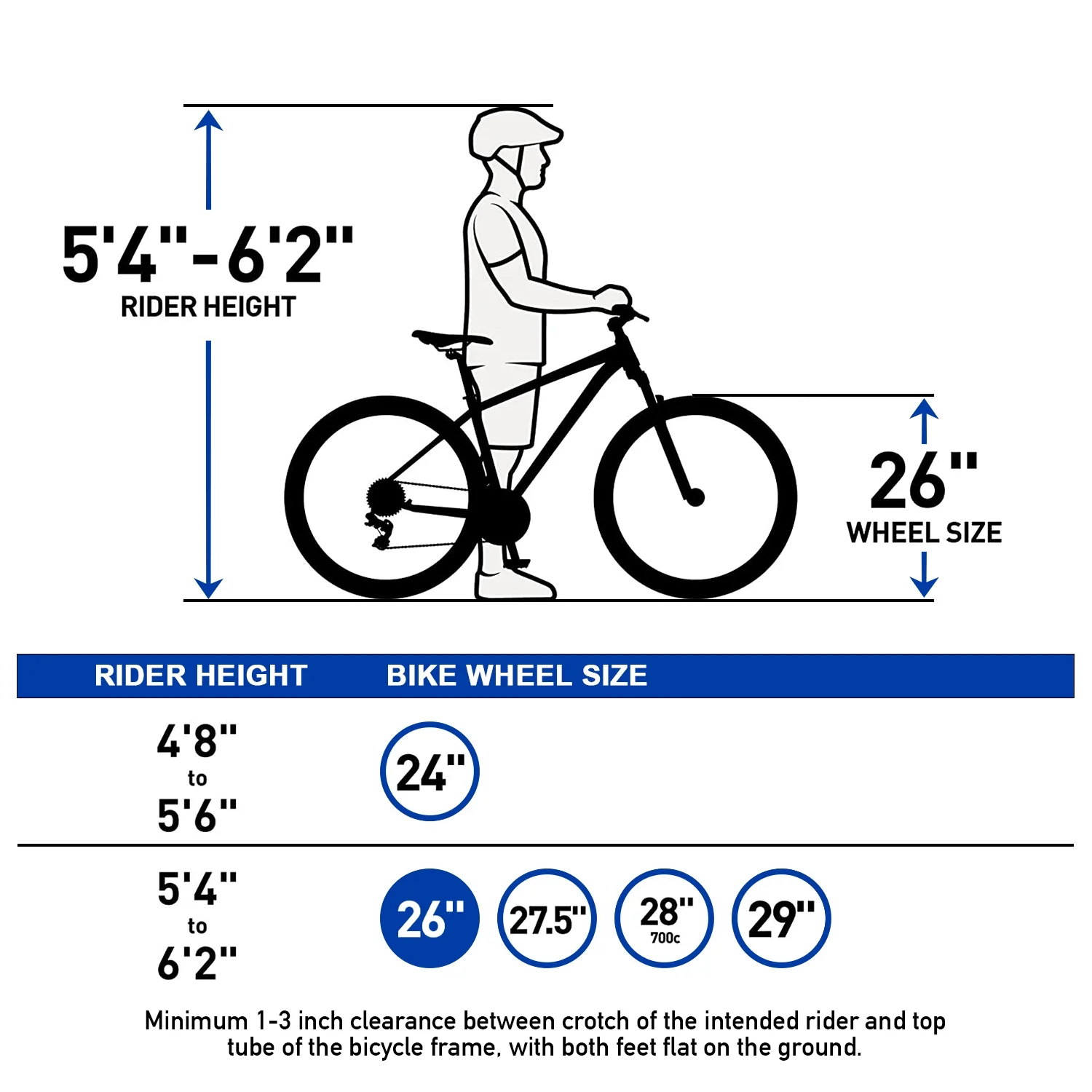 Fixtech 26-inch Mountain Bike with Full Suspension Frame, 21 Speed, Black/Blue - Womvr