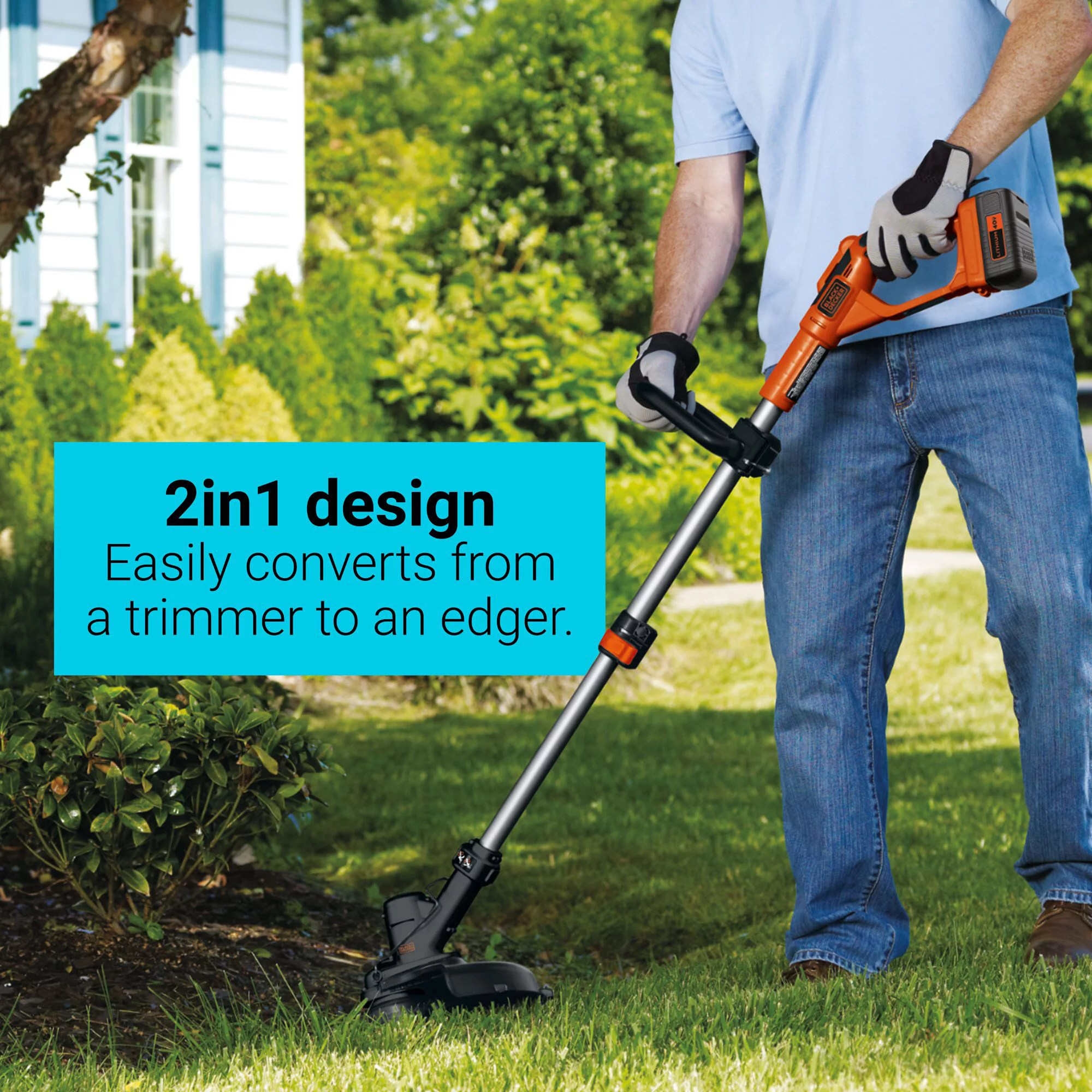 BLACK+DECKER LST136 40V MAX* Lithium High Performance String Trimmer with Power Command - Womvr