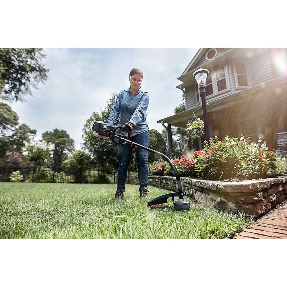 Black Max 2-Cycle Gas 25cc Curved Shaft Attachment Capable String Trimmer - Womvr
