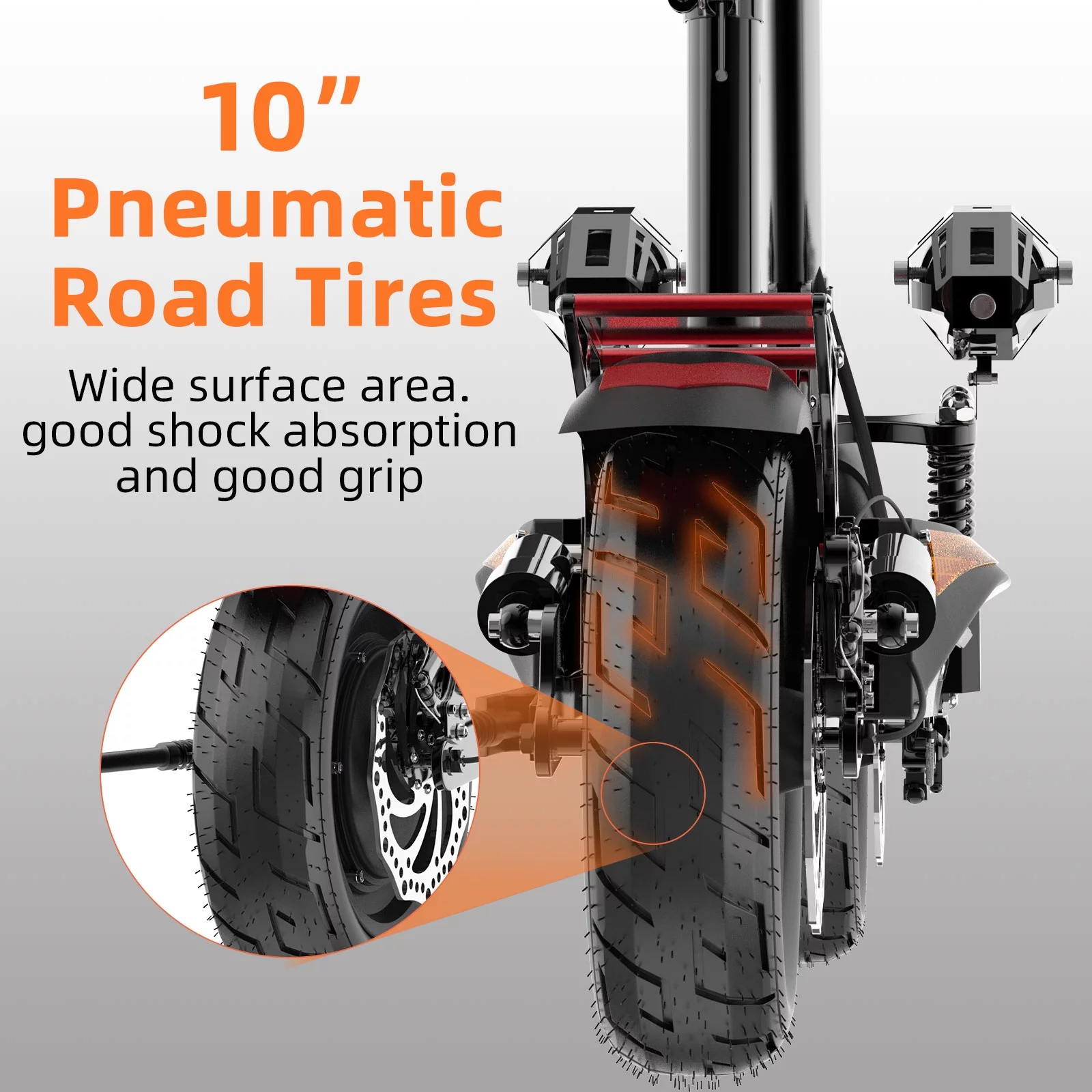 JUEXING Electric Scooter for Adults, 40 Miles Long Range, Dual Motors 2400W, E Scooter with Seat - Womvr