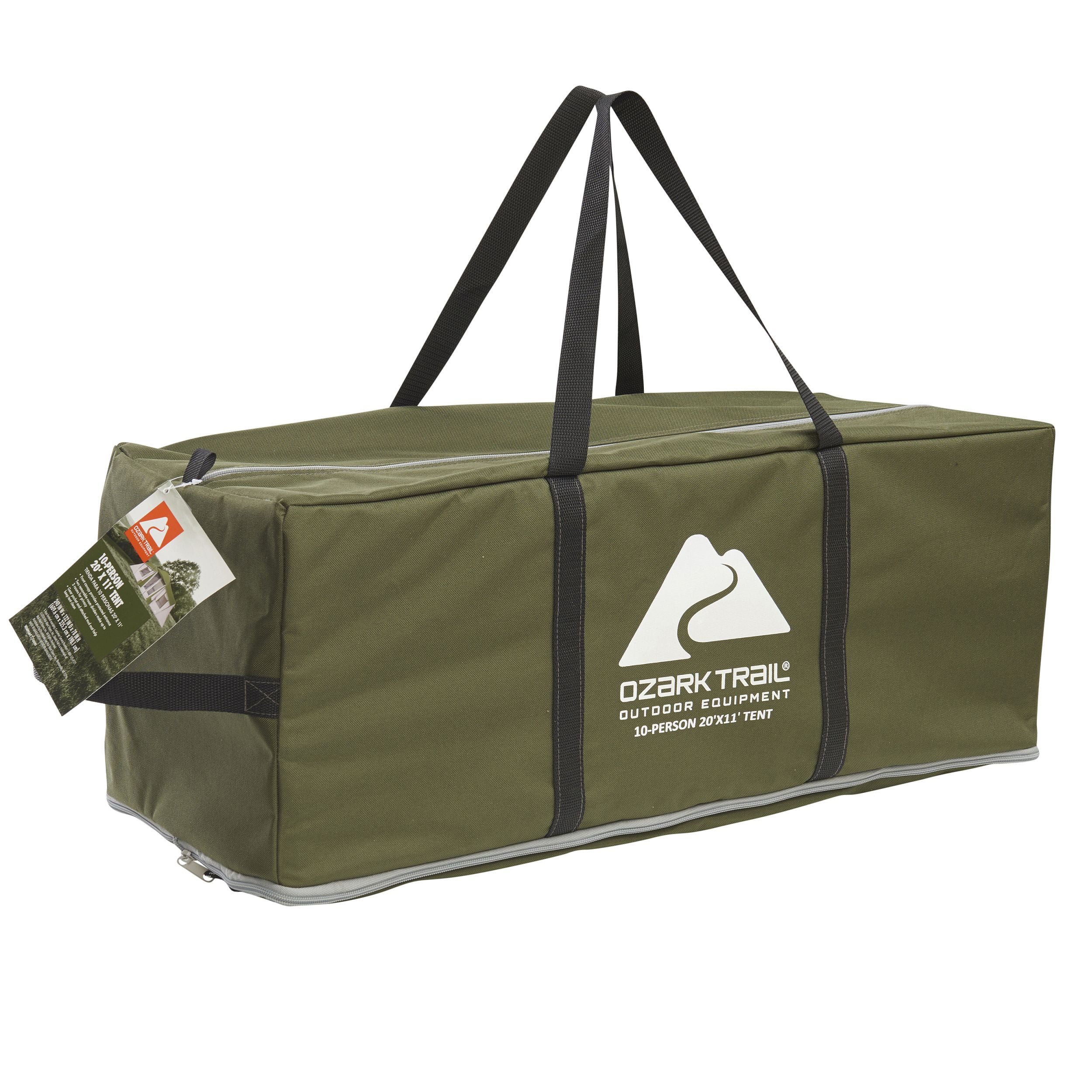 Ozark Trail 10-Person 3-Room Vacation Tent, with Shade Awning - Womvr