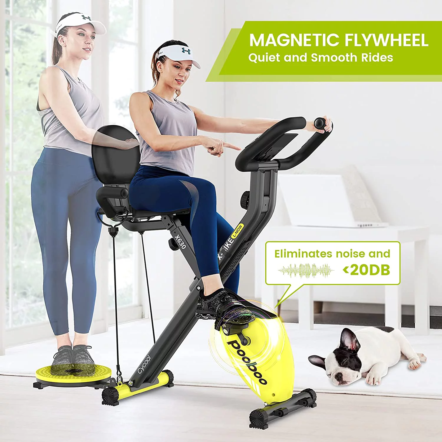 Cycool Exercise Bicycle for Adult Magnetic Resistance Belt Drive Indoor Exercise Bike Quiet smooth wide tension range - Womvr