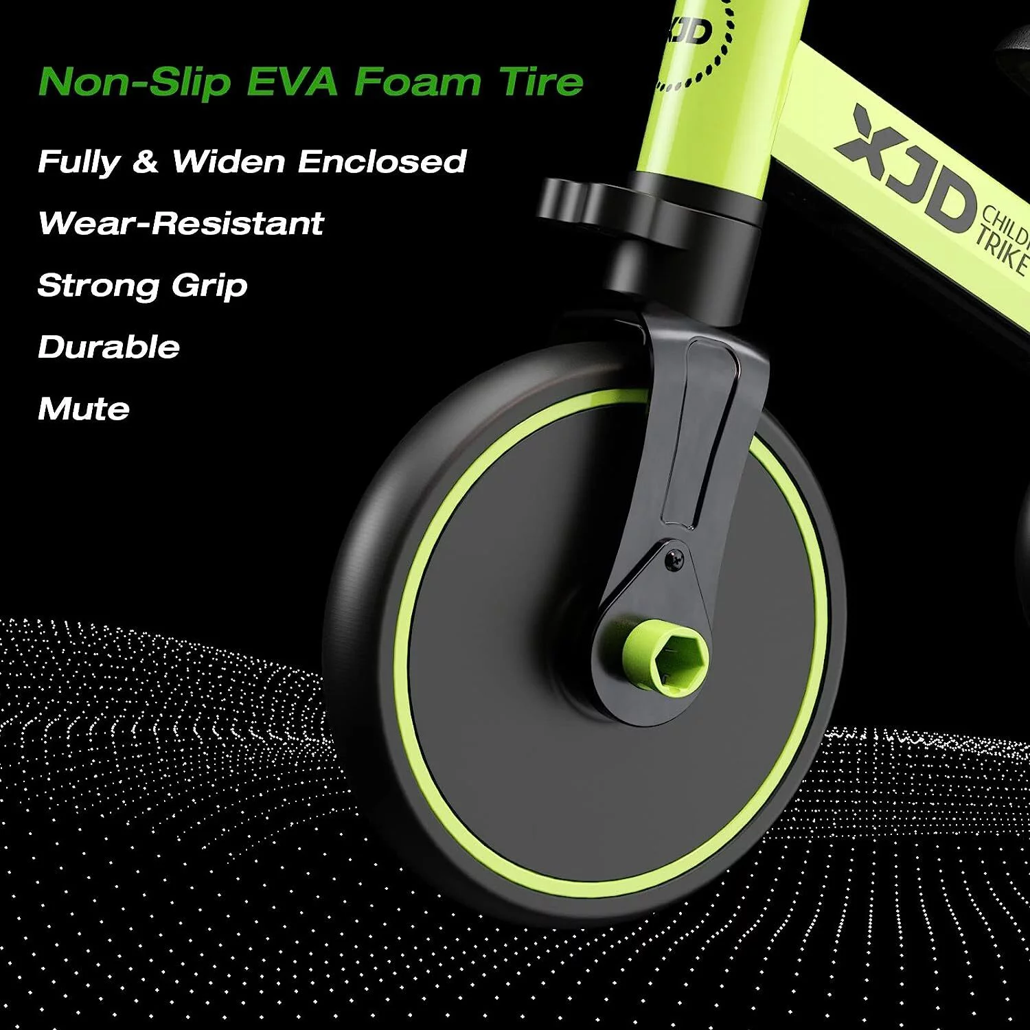 XJD 7 in 1 Toddler Tricycle with Push Handle,Toddler Bike for 1-3 Years Old Boy Girl, Toddler Push Tricycle, Baby Bike Balance Bike with Adjustable Seat Height and Removable Pedal - Womvr