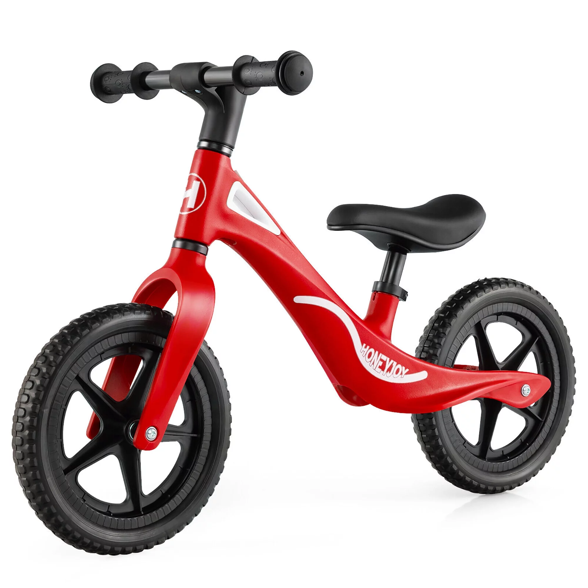 Gymax Kids Balance Bike Lightweight Toddler Bicycle with Rotatable Handlebar Red - Womvr