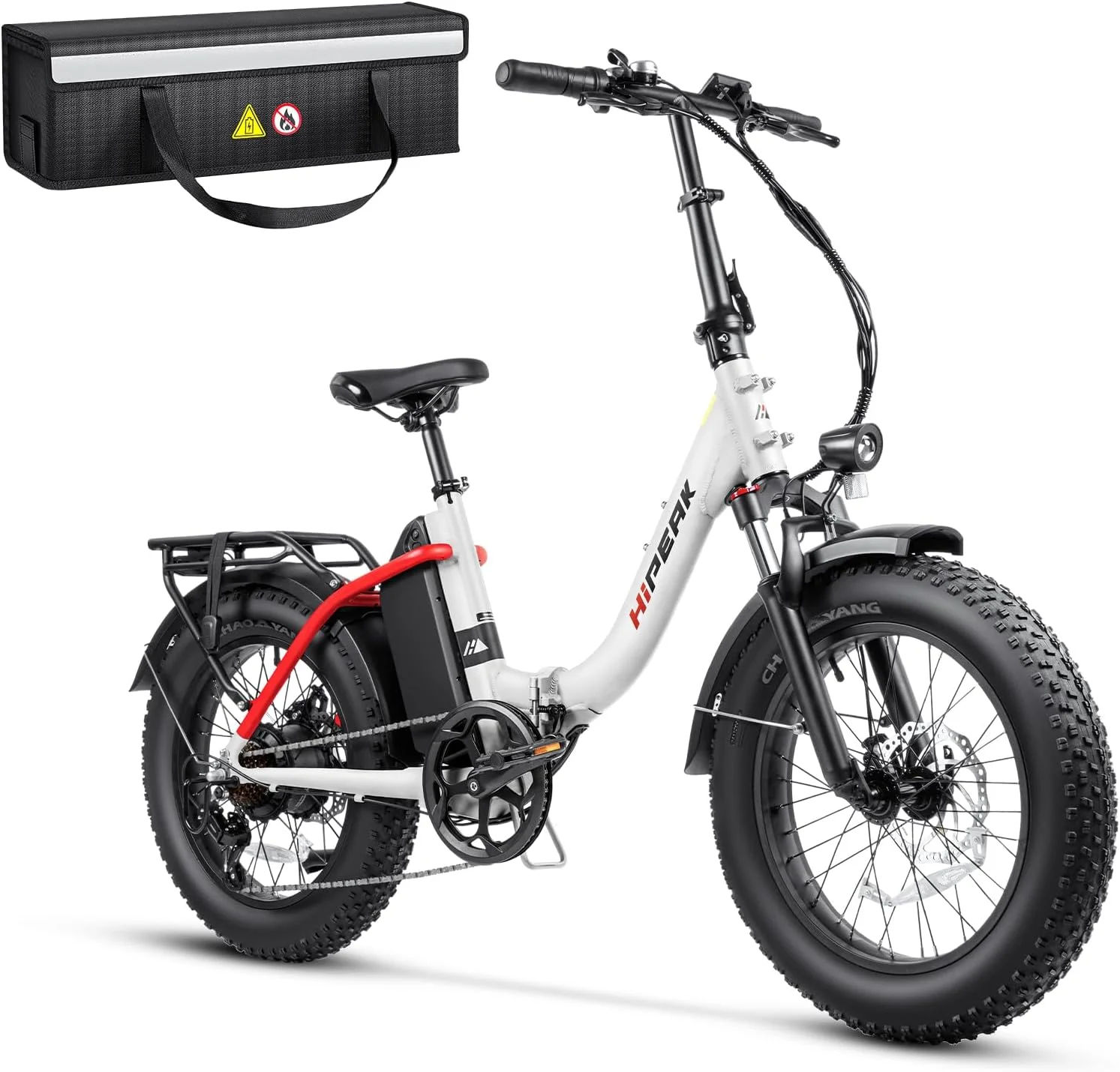 Hipeak 750W Electric Bike for Adults Folding Ebike 48V 15Ah 20
