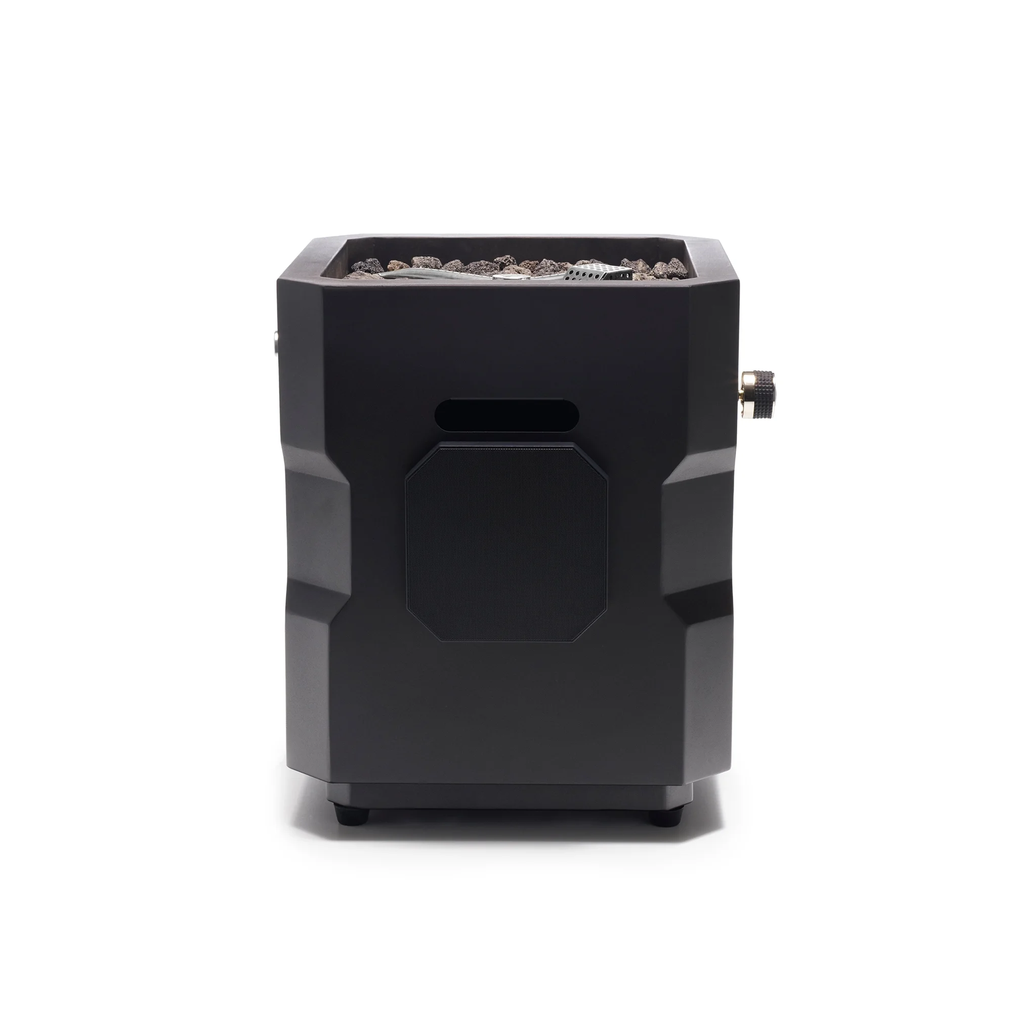 Ukiah Co Tailgater Portable Wireless Fire Pit with Speaker Sound System, Black - Womvr