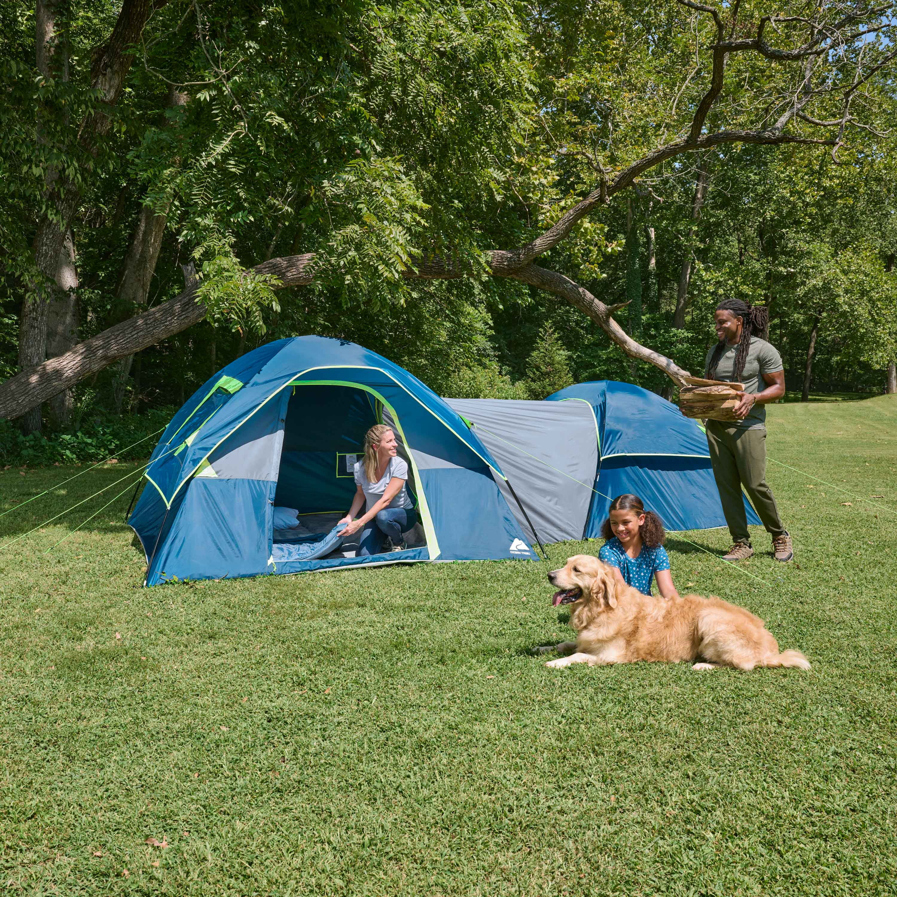 Ozark Trail 8 Person Dual Dome Tent - 17ft. x 9ft. - 21.89 lbs. - Womvr