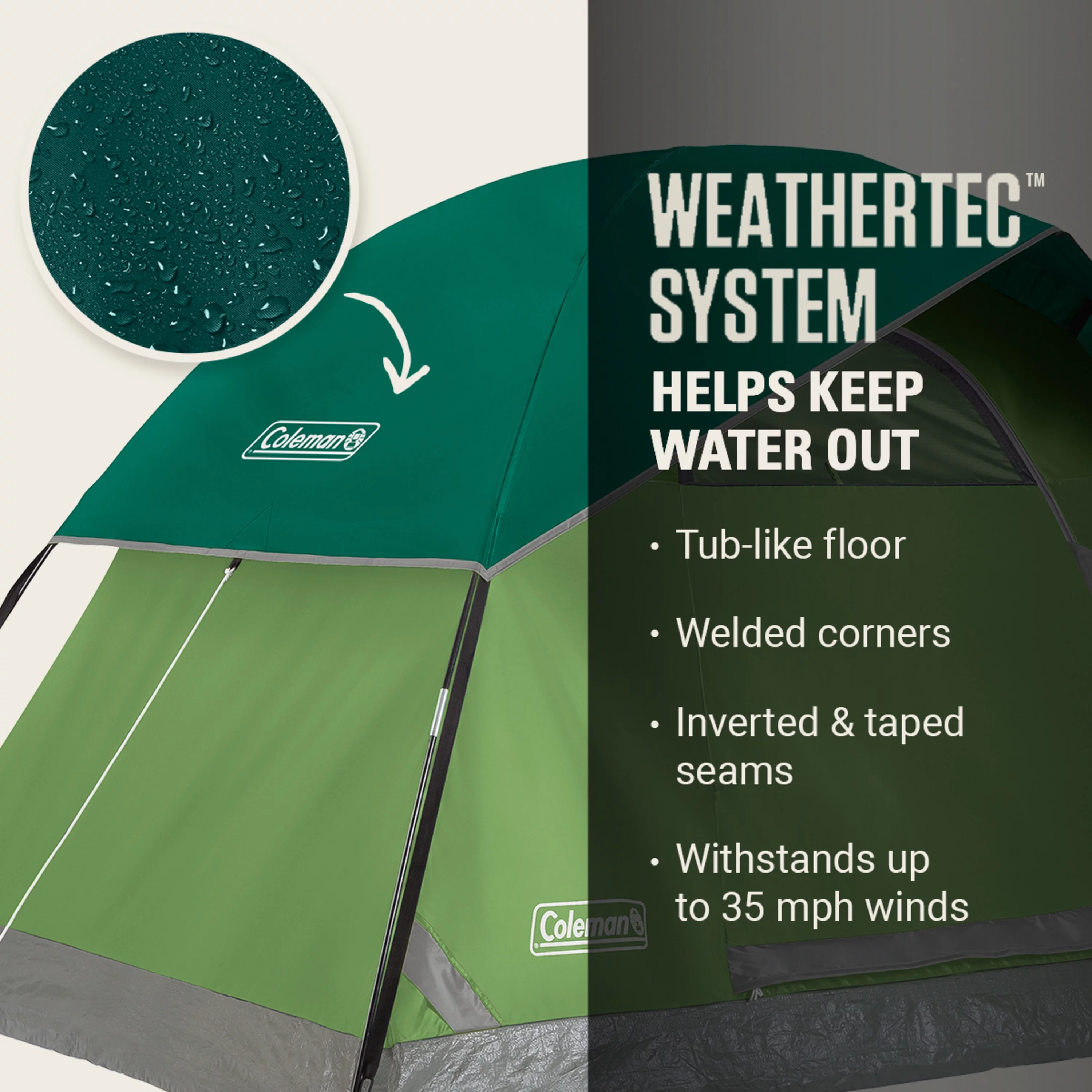 Coleman Sundome 2-Person Camp Tent - Womvr