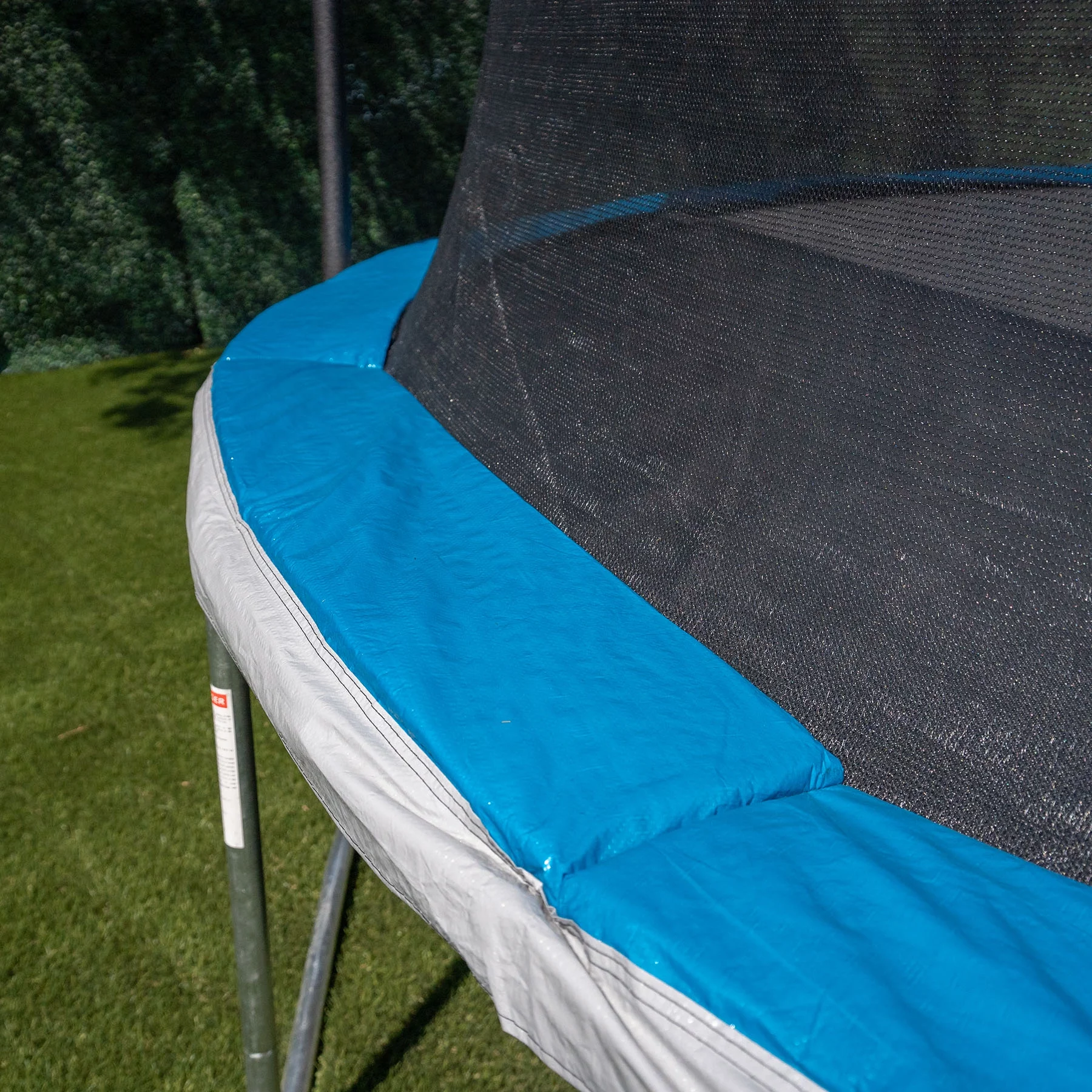 Bounce Pro 14ft Trampoline And Enclosure With Basketball Hoop, Blue - Womvr