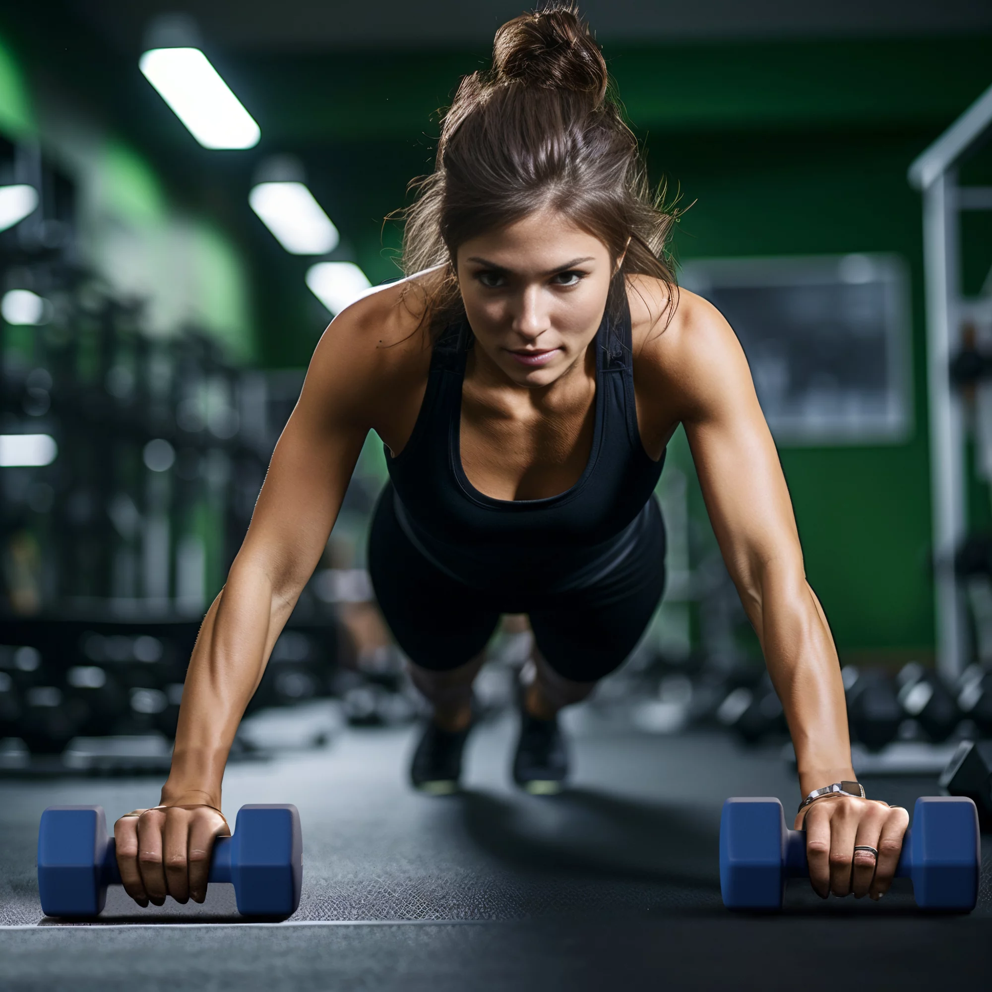 Antzz Dumbbells Set of 2 Exercise Fitness Dumbbell for Home Gym Free Weights Hand Hex Dumb Bells Black 25LB - Womvr