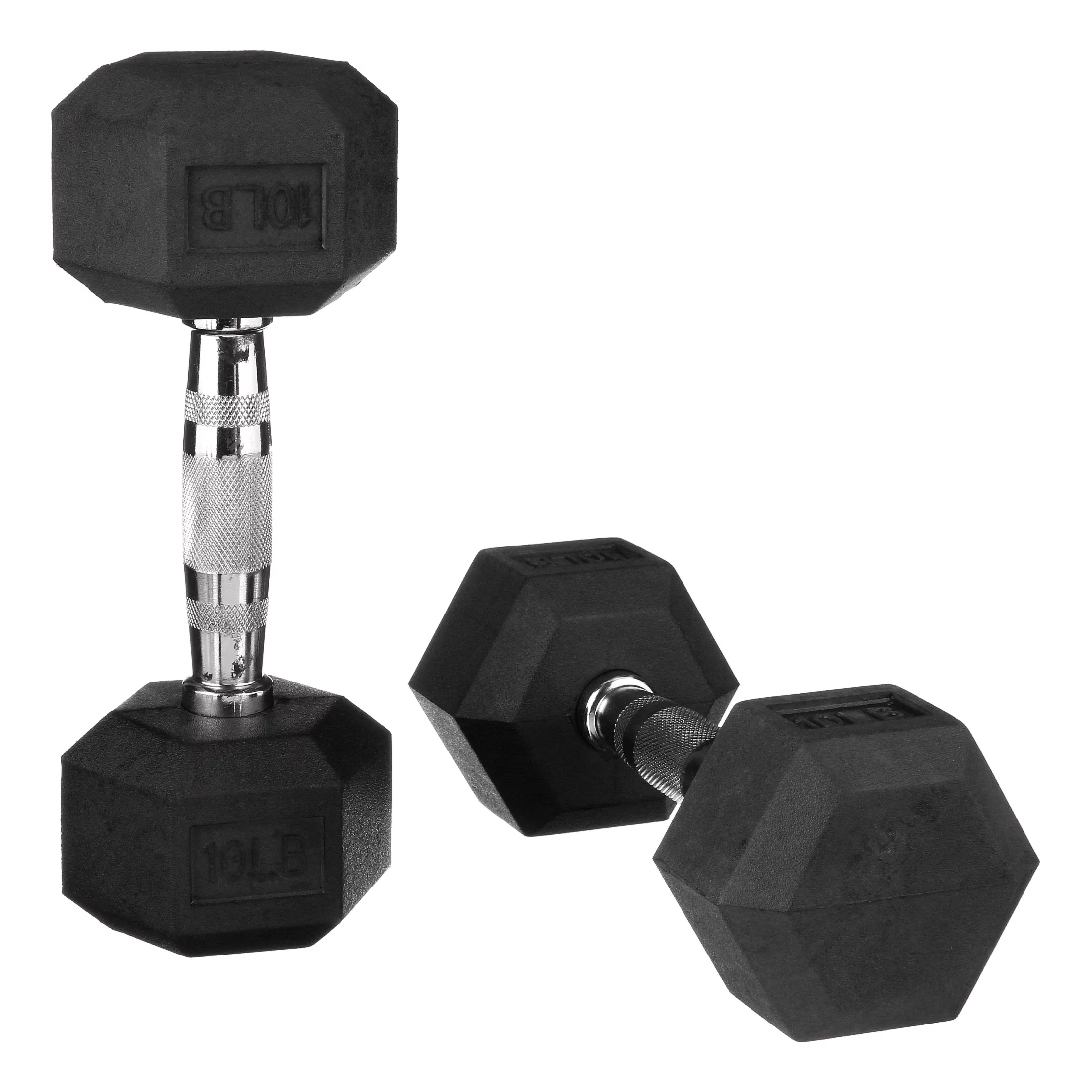 BalanceFrom Rubber Encased Hex Dumbbells, 20 Lbs. Pair - Womvr