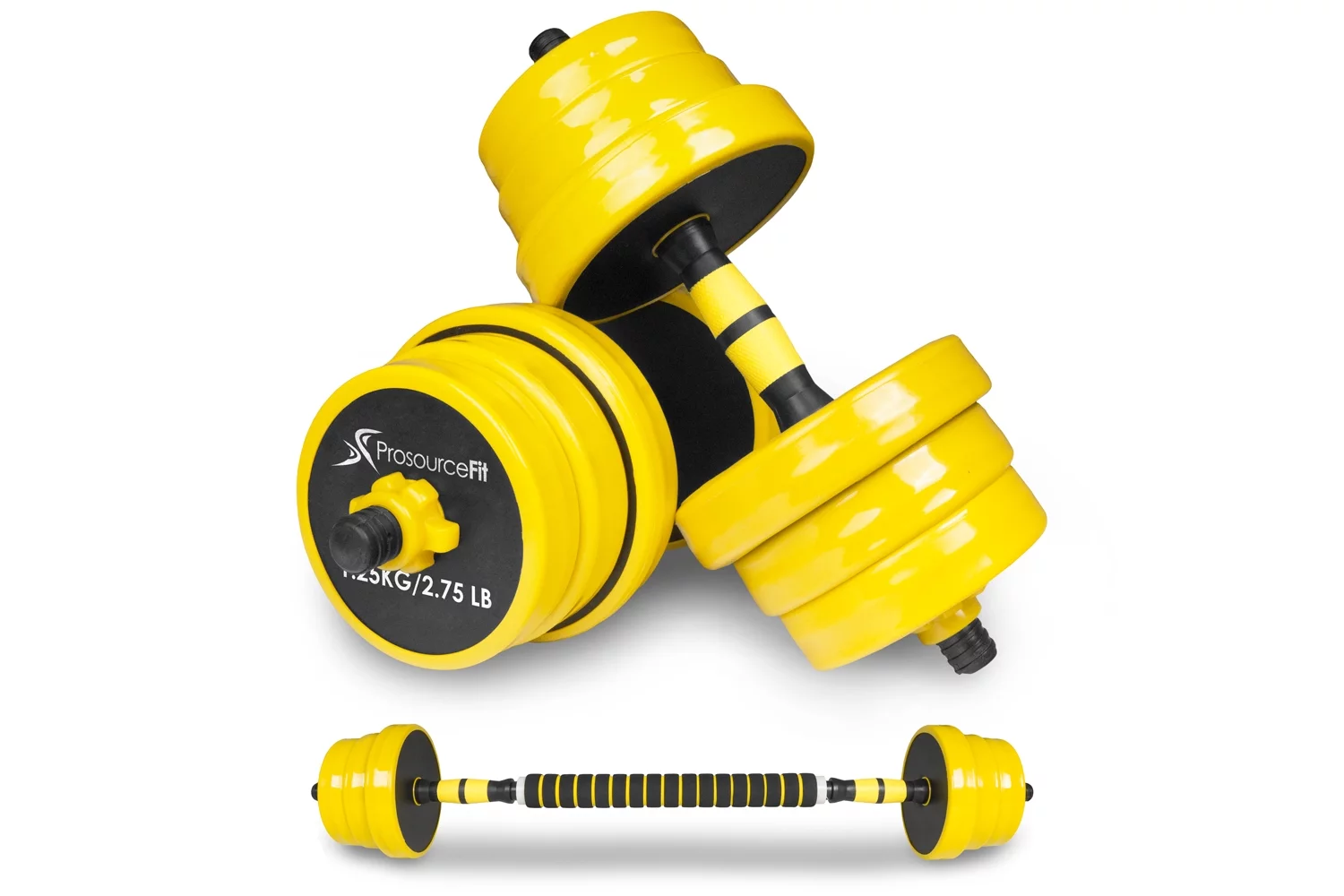 ProsourceFit Adjustable Dumbbells and Barbell Set, 44LB - Womvr