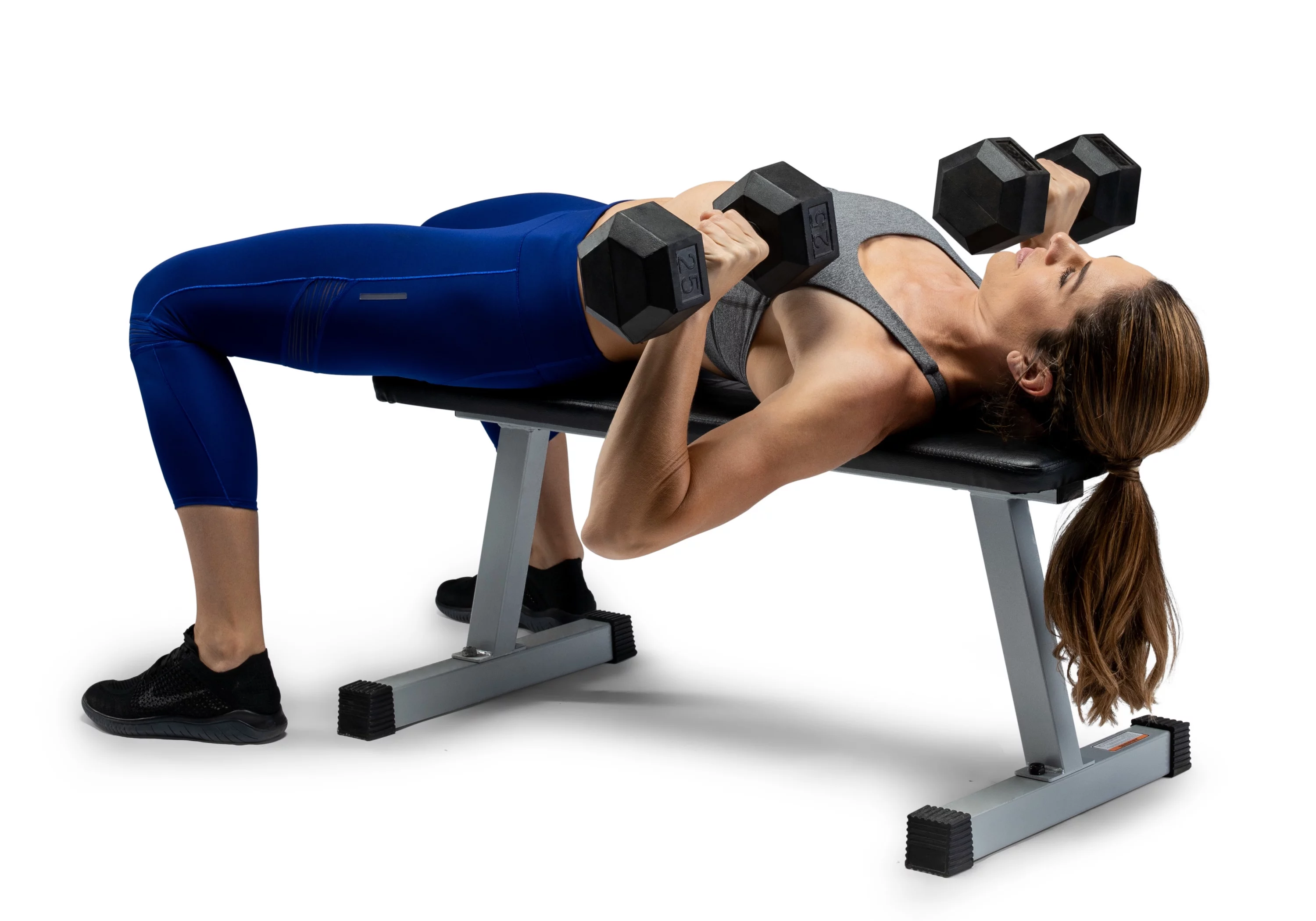 Weider Rubber Hex Dumbbell, 45 lbs - Sold Individually - Womvr