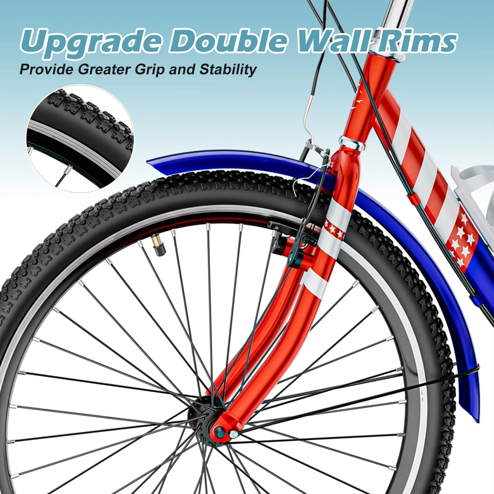 MOPHOTO 20/24/26 inch Adult Tricycle Folding 3 Wheel Cruiser Bikes 7 Speed, Portable and Foldable Trikes with Cargo Basket for Men & Women Outdoor Cycling, Purple - Womvr