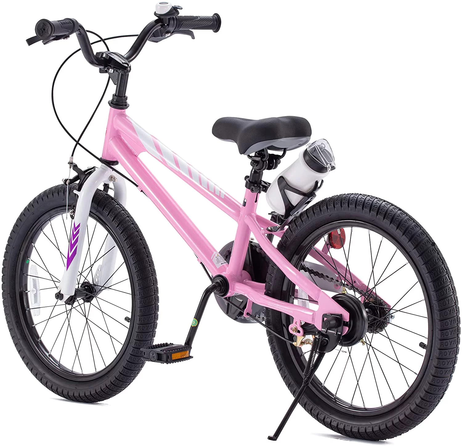 Royalbaby BMX Freestyle 18 In Kid's, Boys and Girls Bike with Two Hand Brakes, Blue - Womvr