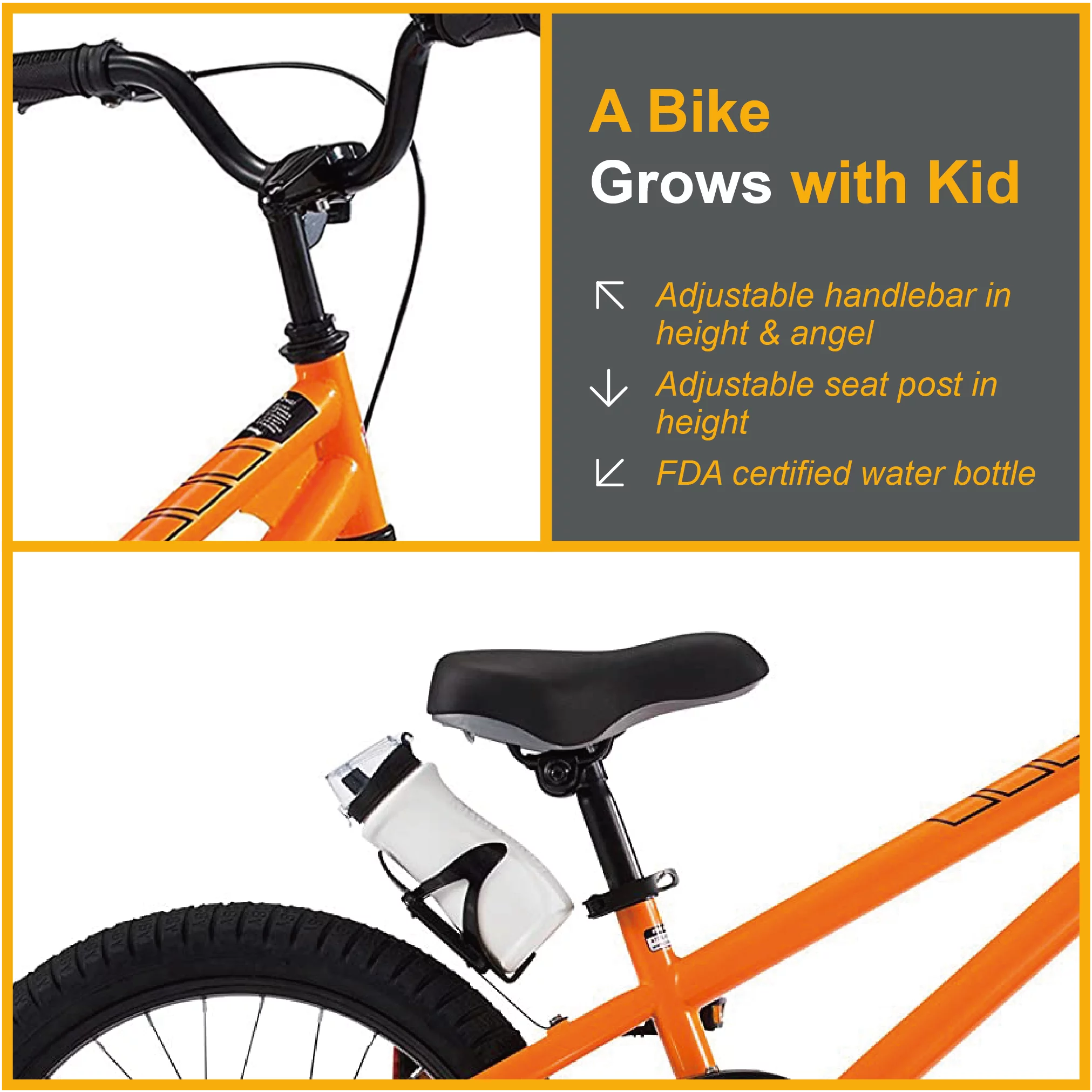 Royalbaby Freestyle Kids Bike 12 14 16 18 20 Inch Bicycle for Boys Girls Ages 3-12 Years, Multiple Color Options - Womvr