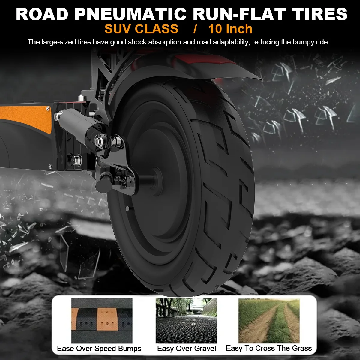 JUEXING Electric Scooter for Adults, 40 Miles Long Range, Dual Motors 2400W, E Scooter with Seat - Womvr