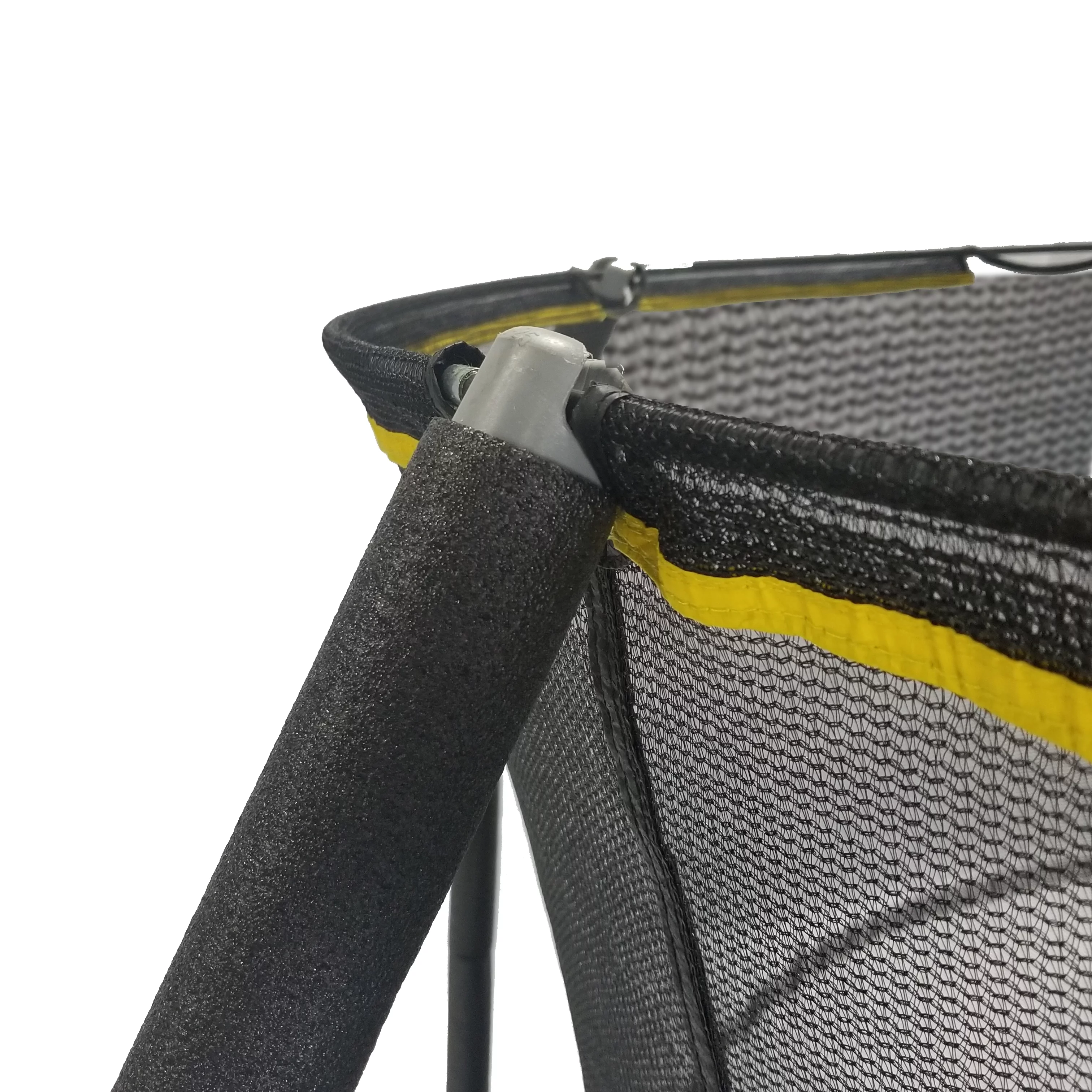 JumpKing 7.5-Foot Trampoline, with Enclosure, Black/Yellow - Womvr