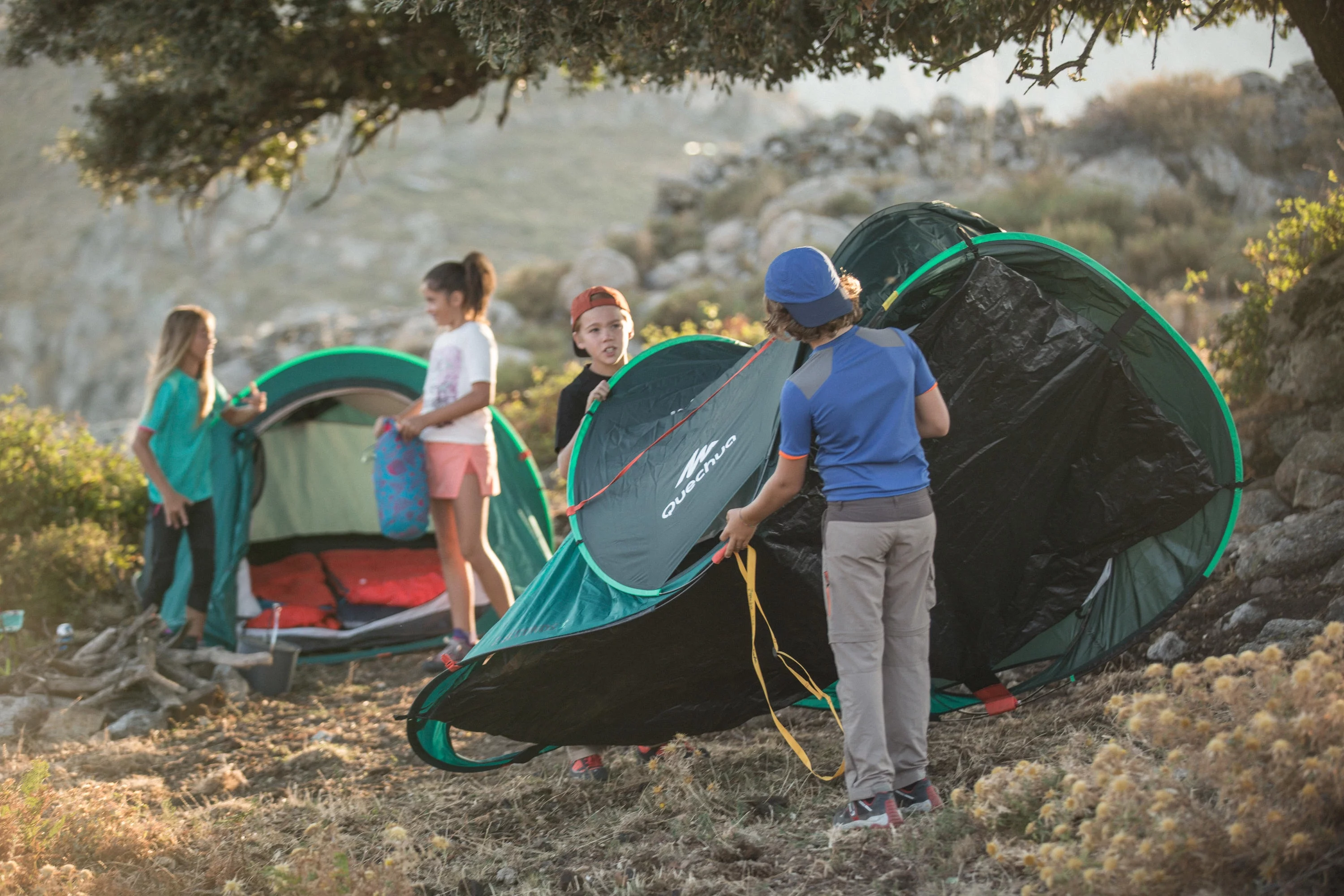 Quechua, Instant 2 Second Pop Up, Portable Outdoor Camping Tent, Waterproof, Windproof, 2 Person - Womvr